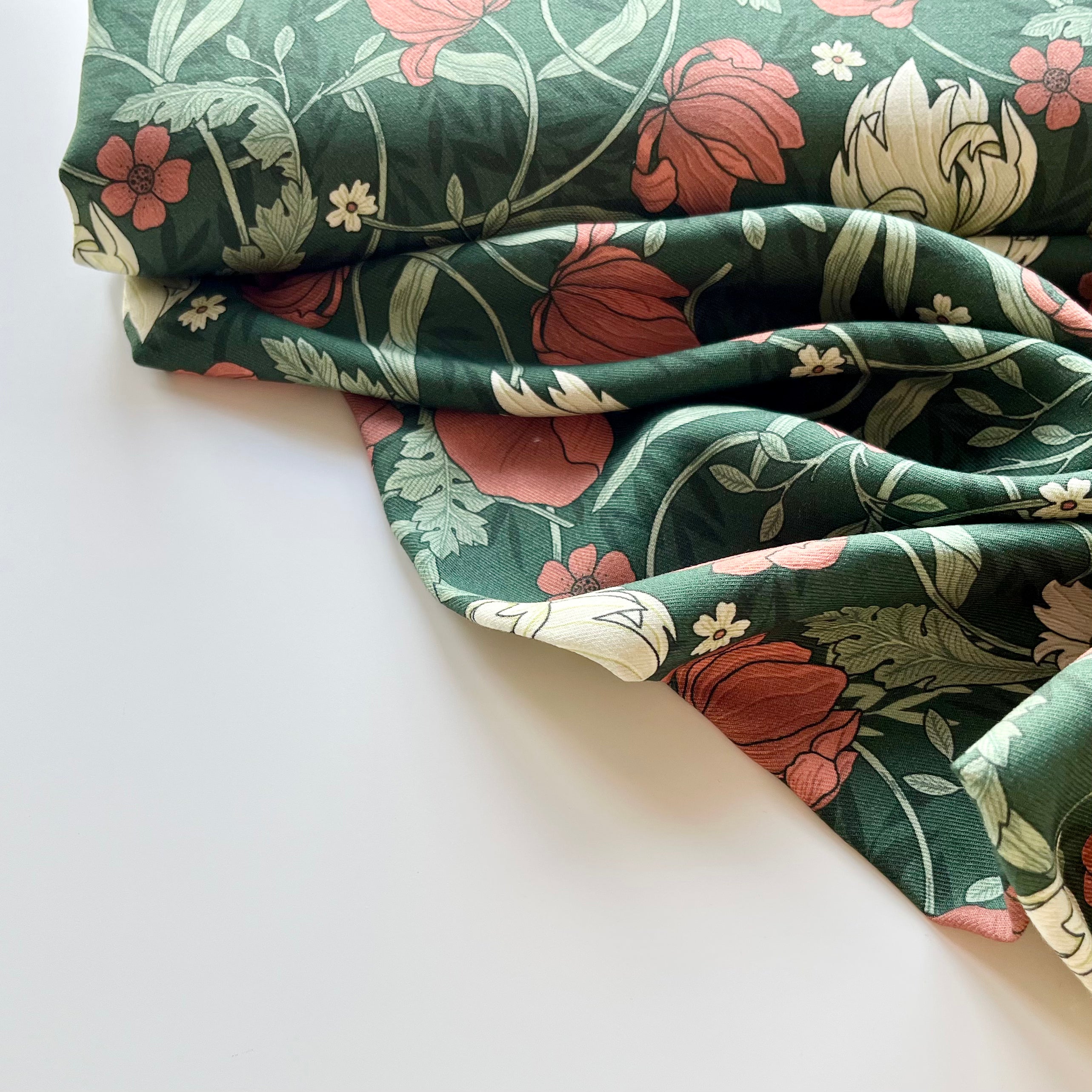 Viskosetwill - Fern - Classic green Fabric poshpinks