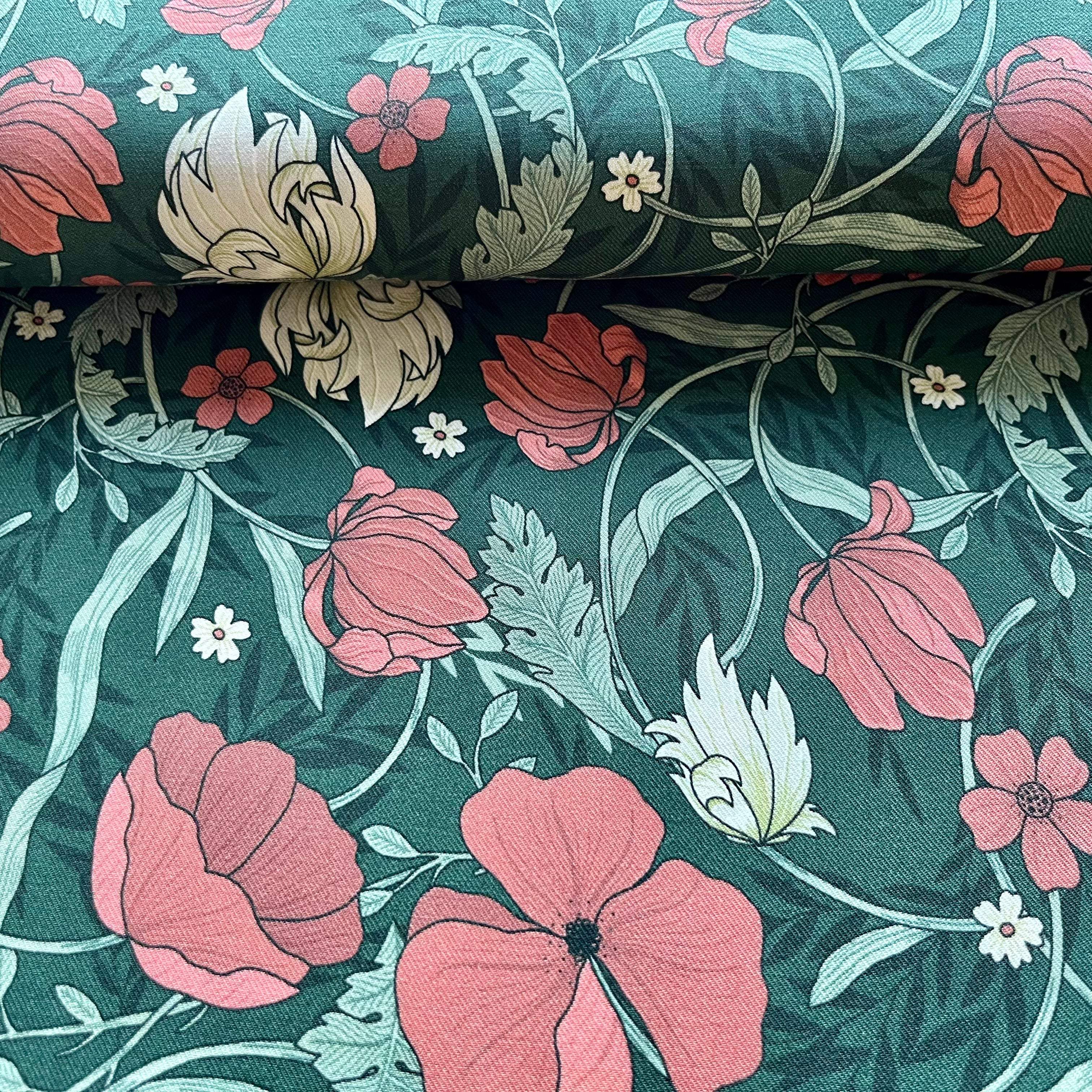 Viskosetwill - Fern - Classic green Fabric poshpinks