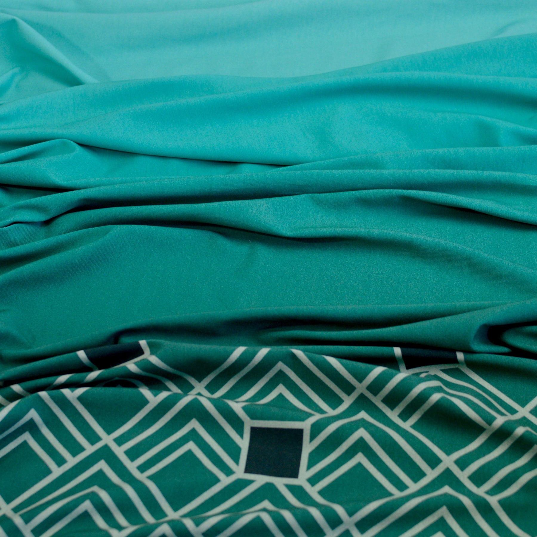 Baumwolljersey - Geometra by Anni Early - Bordüre Irish Margarita Fabric poshpinks