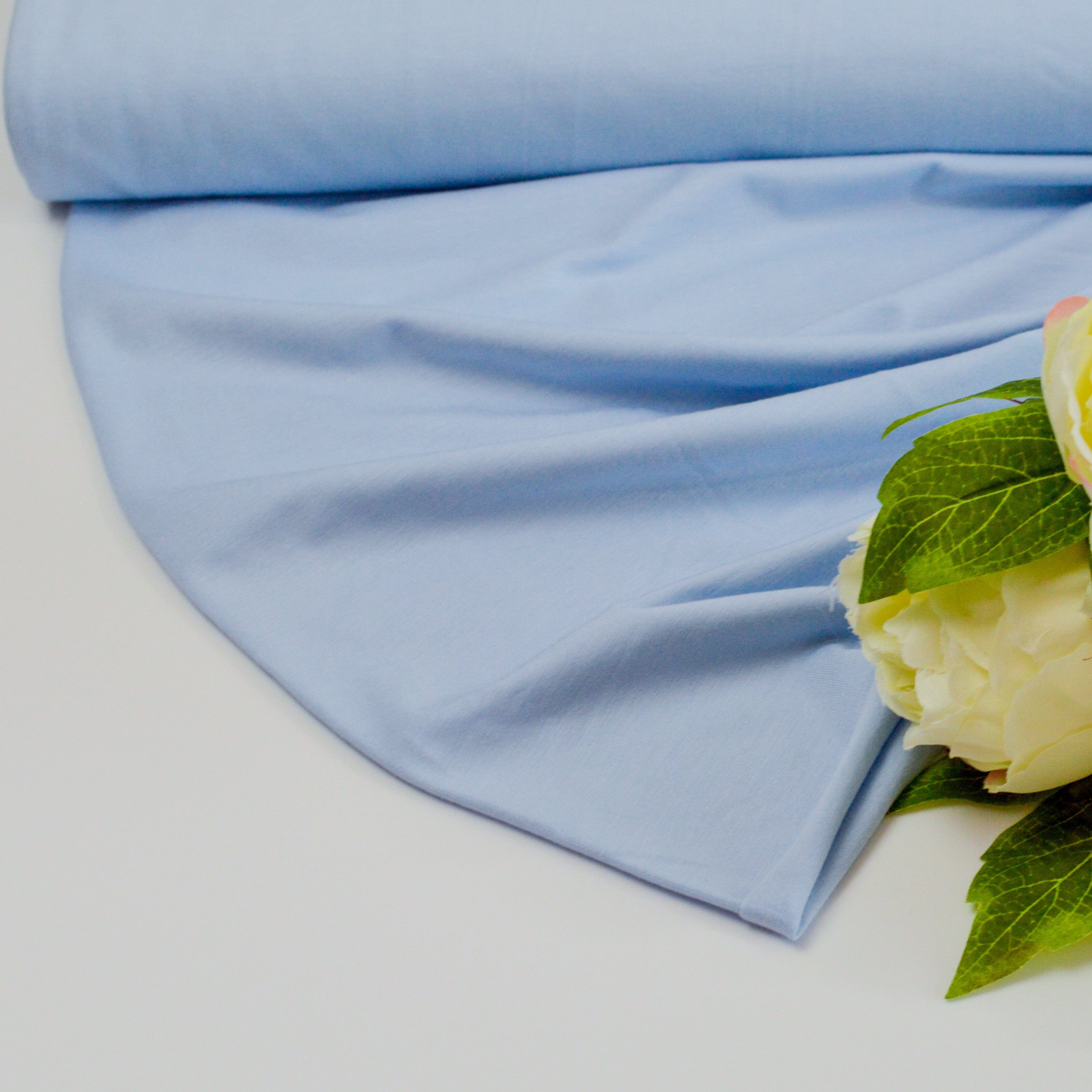 Viskosejersey - hellblau Fabric poshpinks