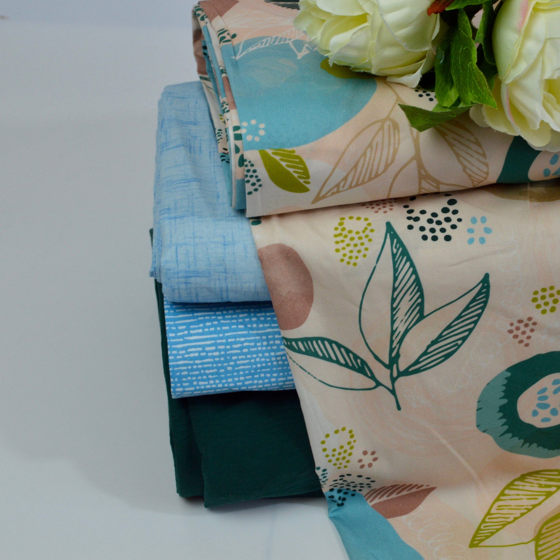 Baumwoll Popeline - micro scratchy stripes - türkis Fabric poshpinks