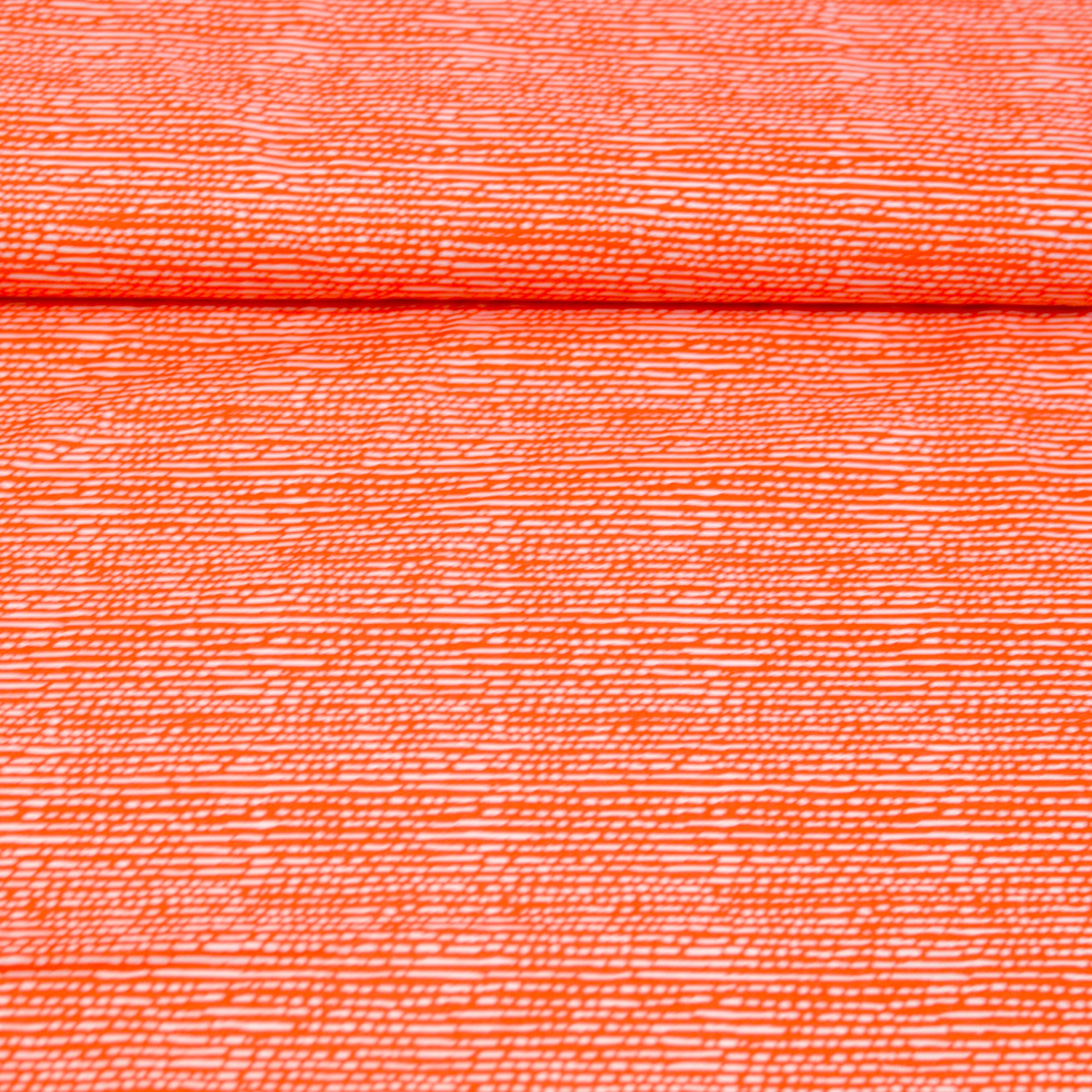 Baumwoll Popeline - micro scratchy stripes - coralle Fabric poshpinks