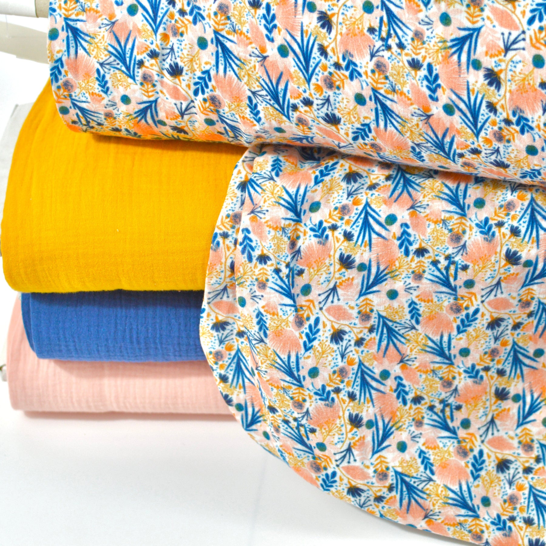 Musselin Ultra Soft - Azul rosa Fabric poshpinks