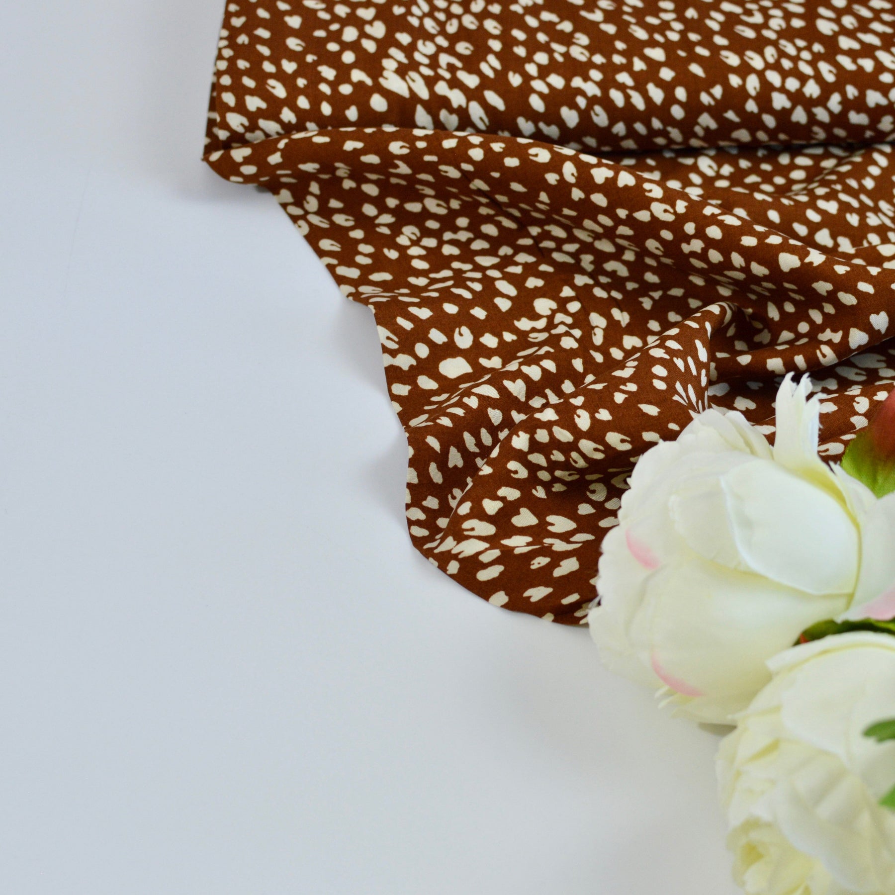 Viskose - Mini Leo Rost Fabric poshpinks