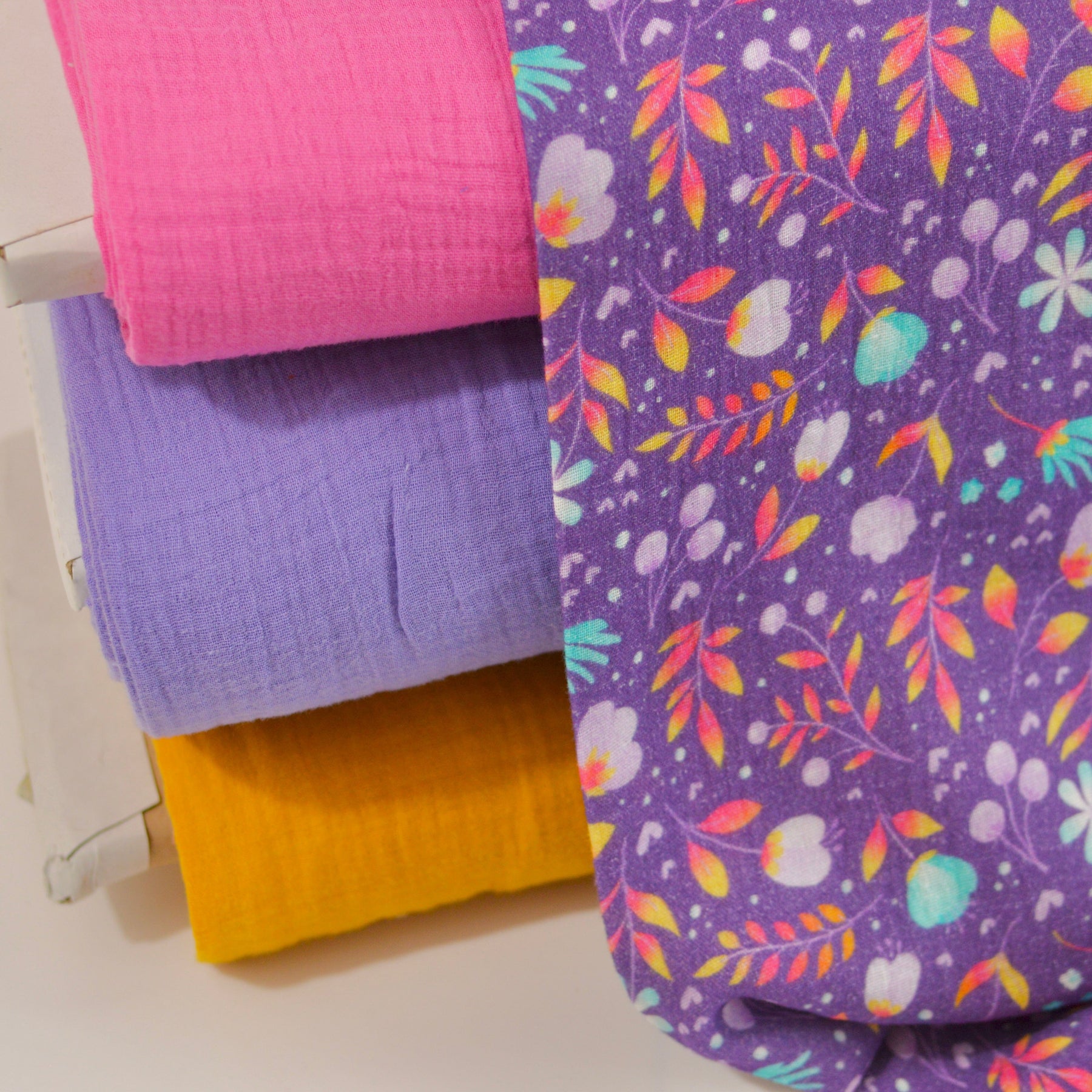 Musselin Ultra Soft - Dopamine Velvet Peri Fabric poshpinks