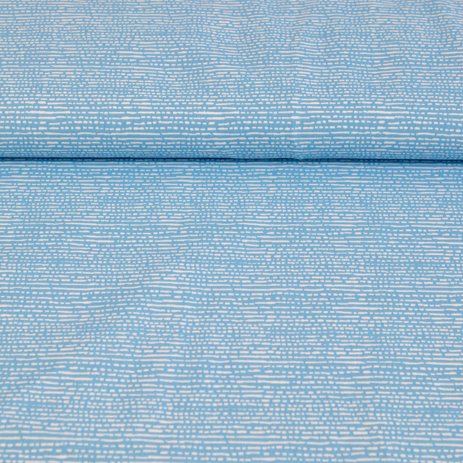 Baumwoll Popeline - micro scratchy stripes - türkis Fabric poshpinks