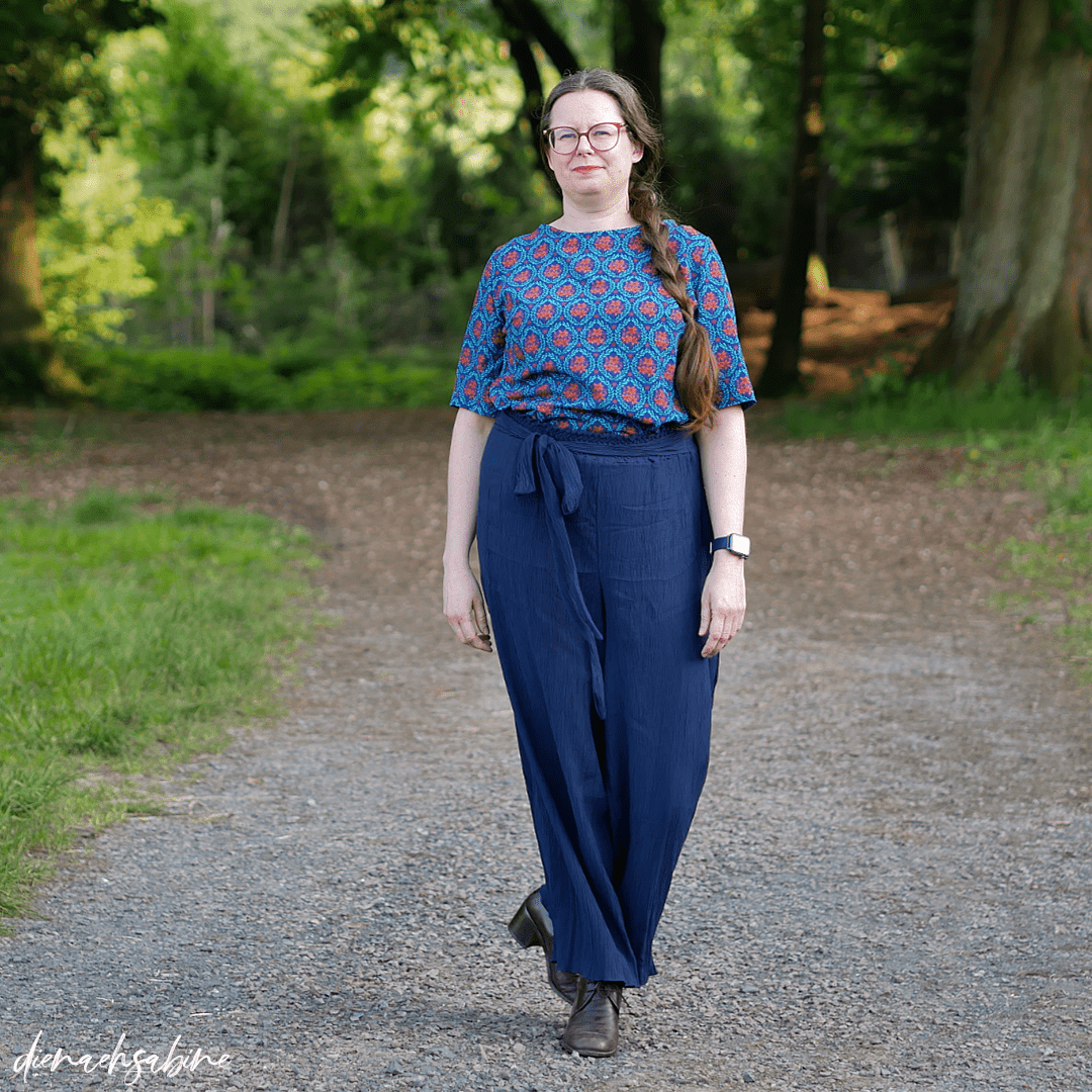 Viskose - gecrashed Glamlook Babyblau Fabric poshpinks