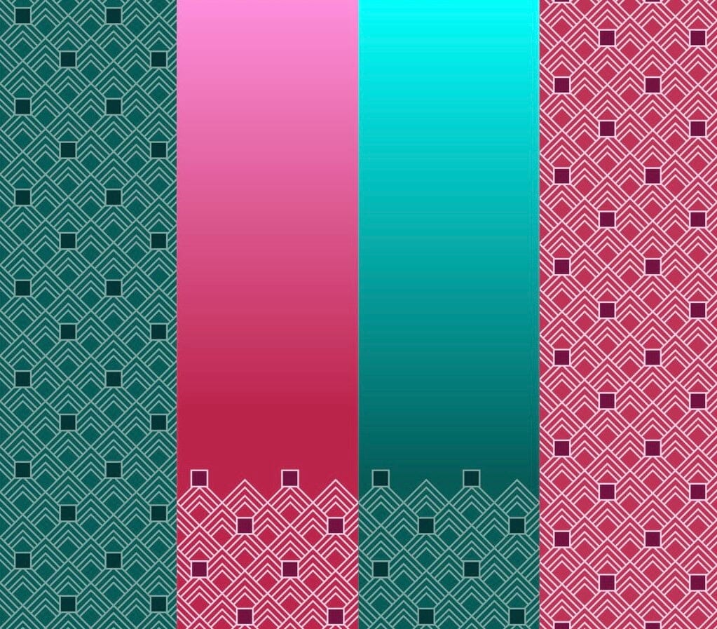 Baumwolljersey - Geometra by Anni Early - Bordüre Irish Margarita Fabric poshpinks