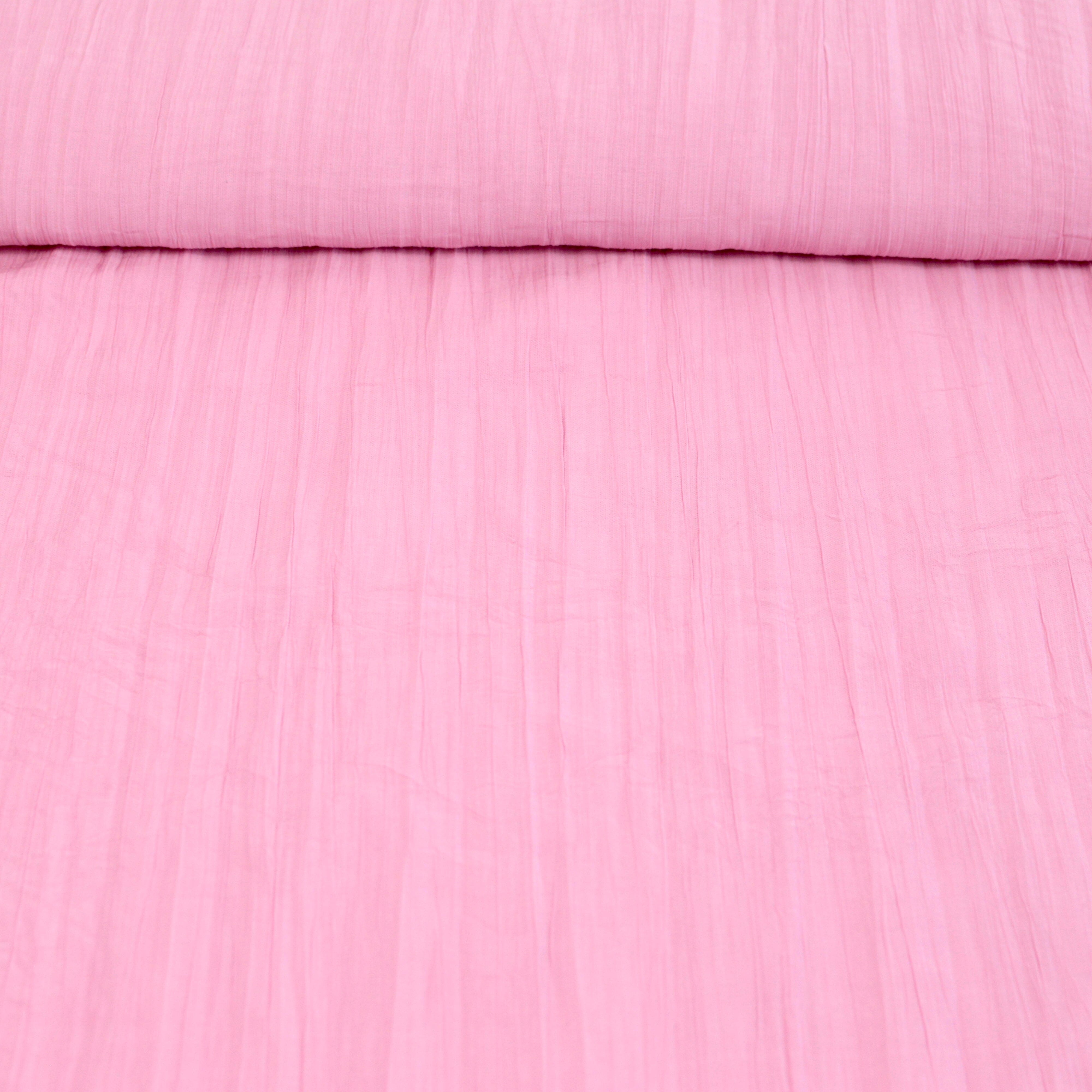 Viskose - gecrashed Glamlook rosa Fabric poshpinks