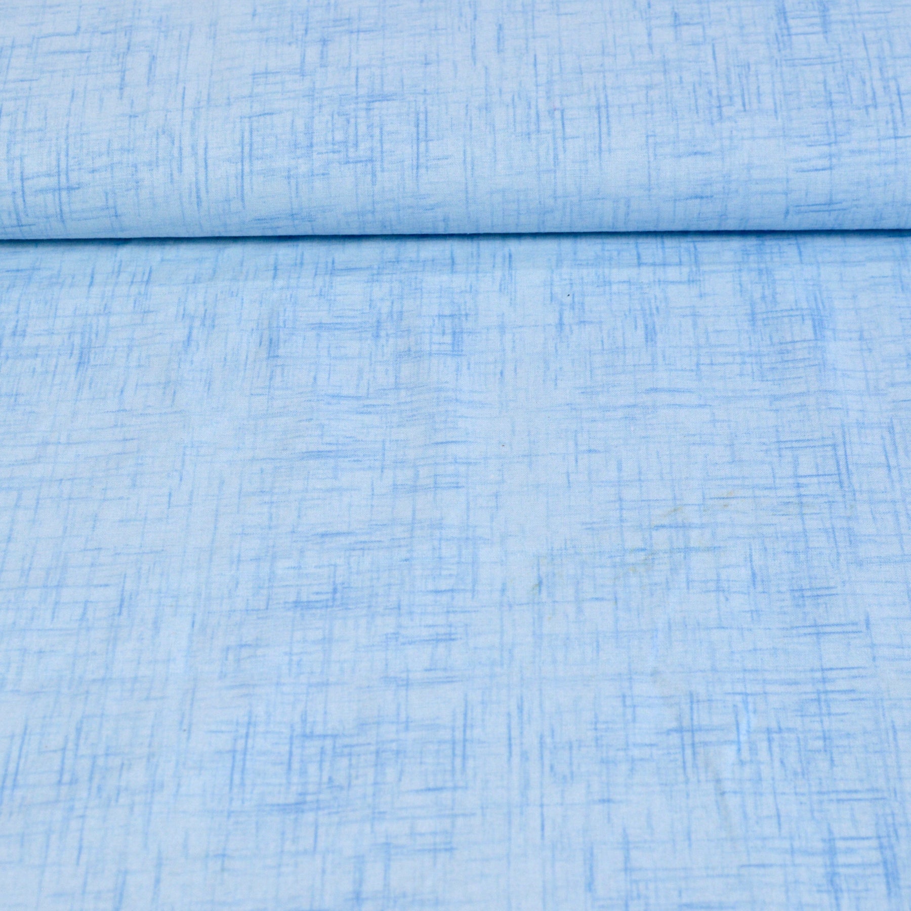 Baumwoll Cretonne - Webware mit Muster in Leinenoptik - hellblau Fabric poshpinks