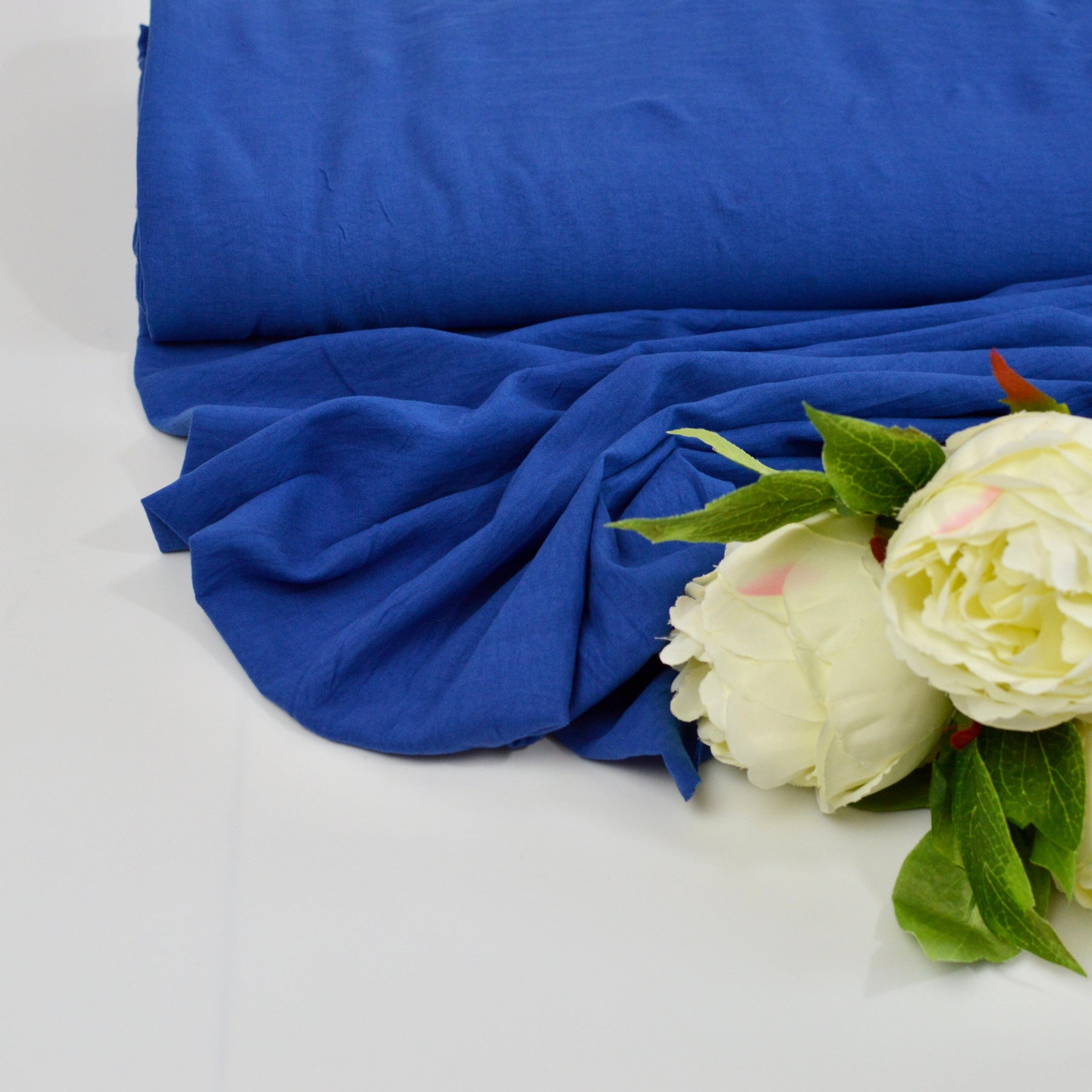 Classy knitterarme Webware Velvet Touch - royalblau Fabric poshpinks