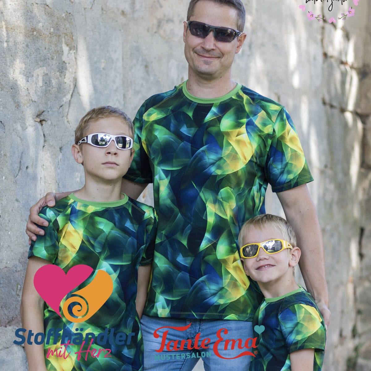Stoffhändler mit Herz Eigenproduktion 18 - Green Breeze by Tante Ema Fabric poshpinks