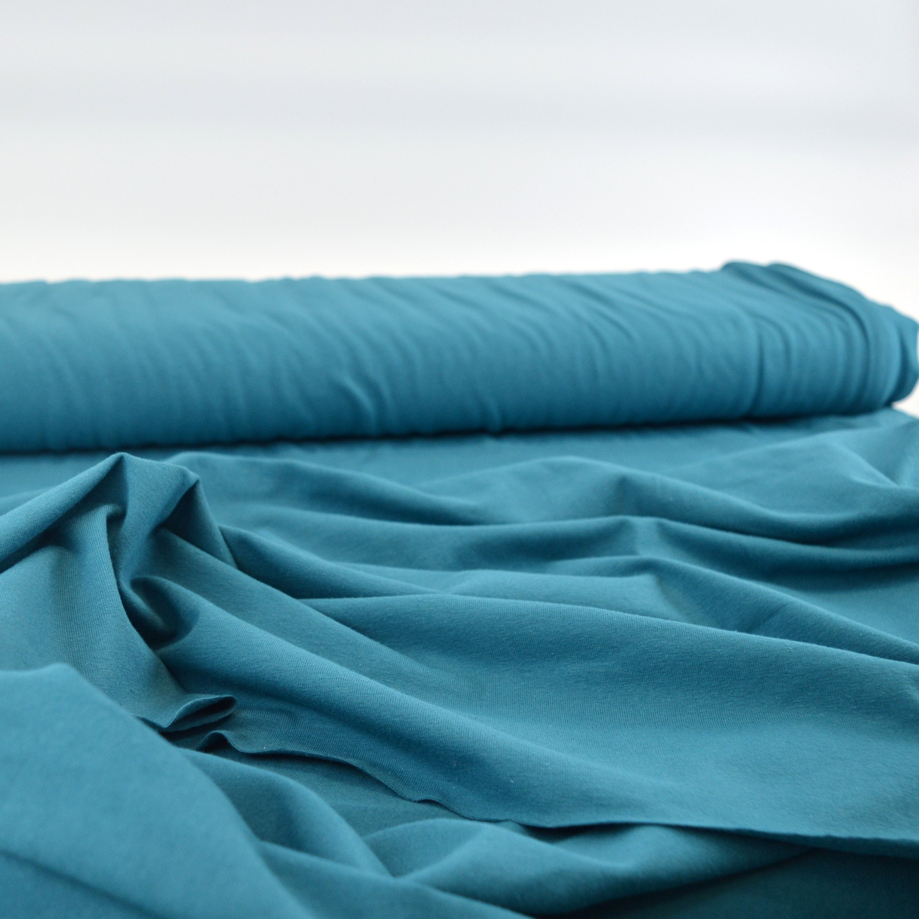 Baumwolljersey - Petrol - poshpinks