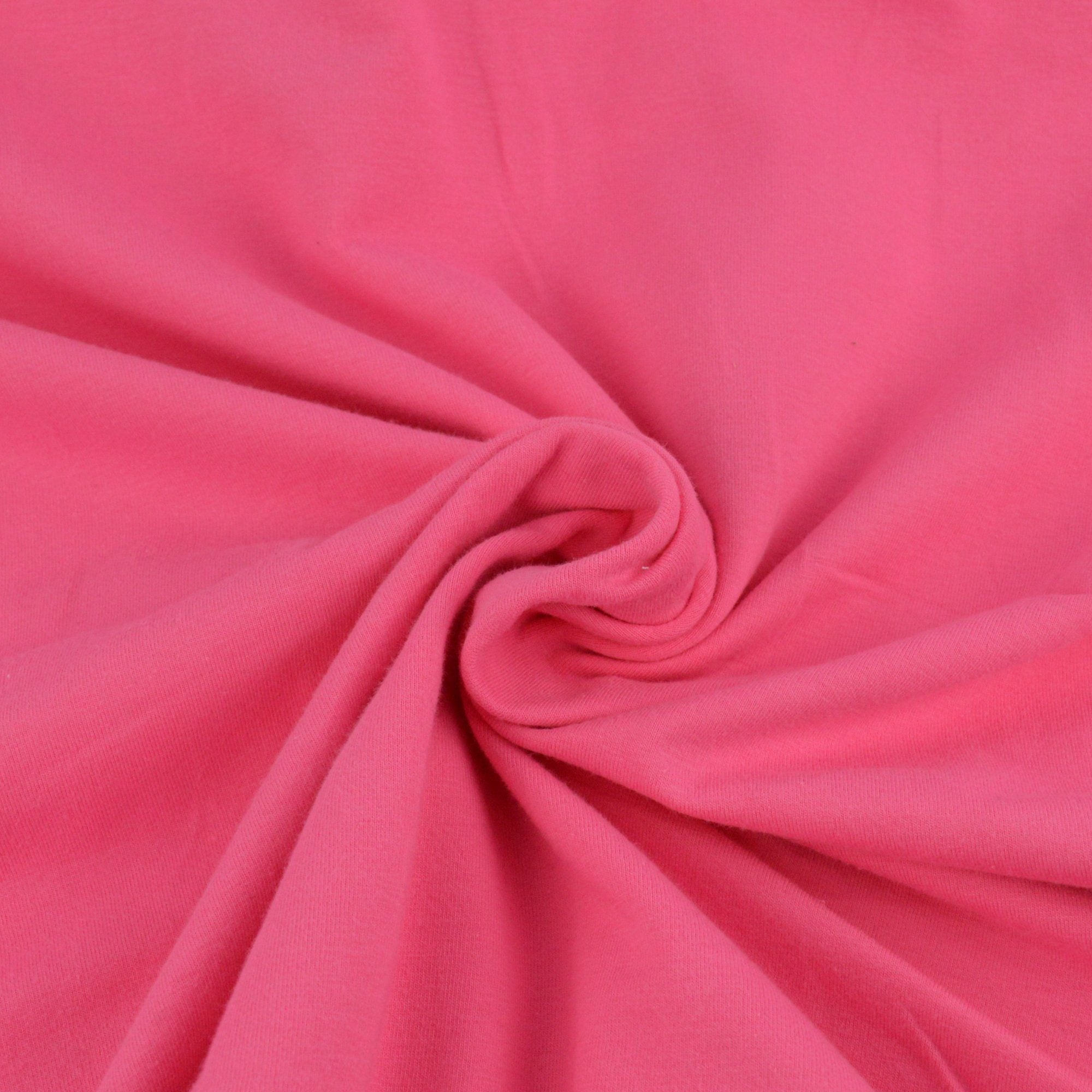 Baumwolljersey - Bright Pink - poshpinks