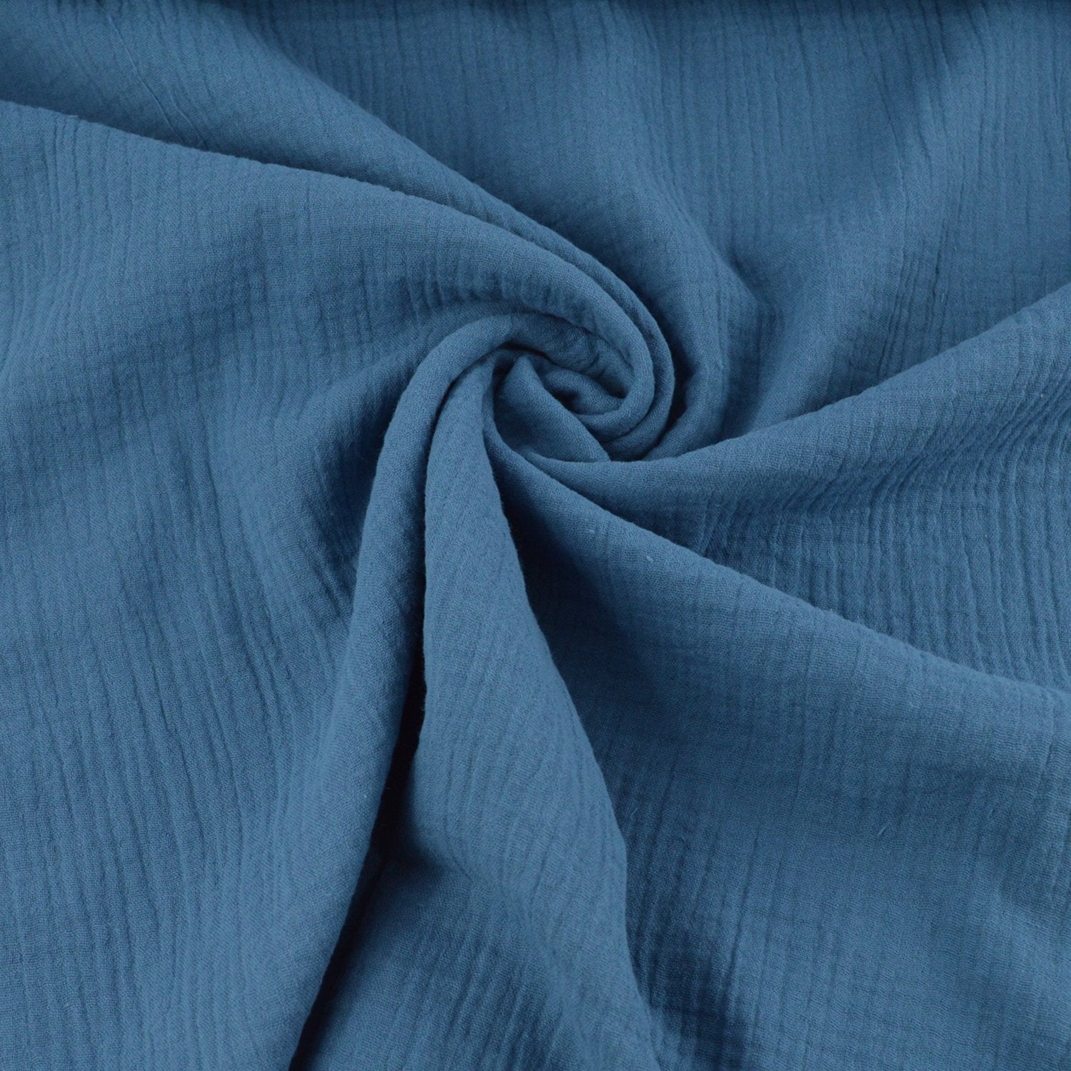 Musselin - Stahlblau - poshpinks