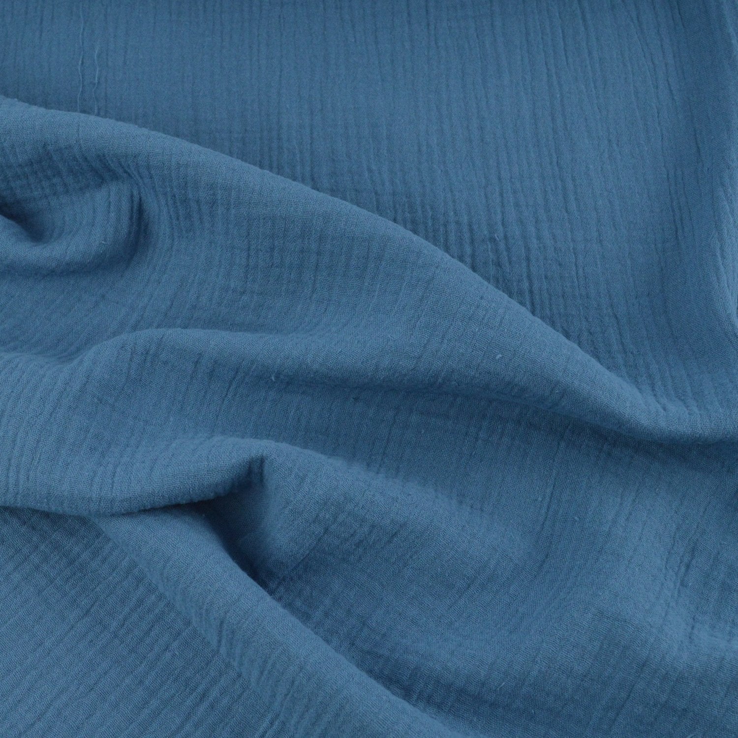 Musselin - Stahlblau - poshpinks