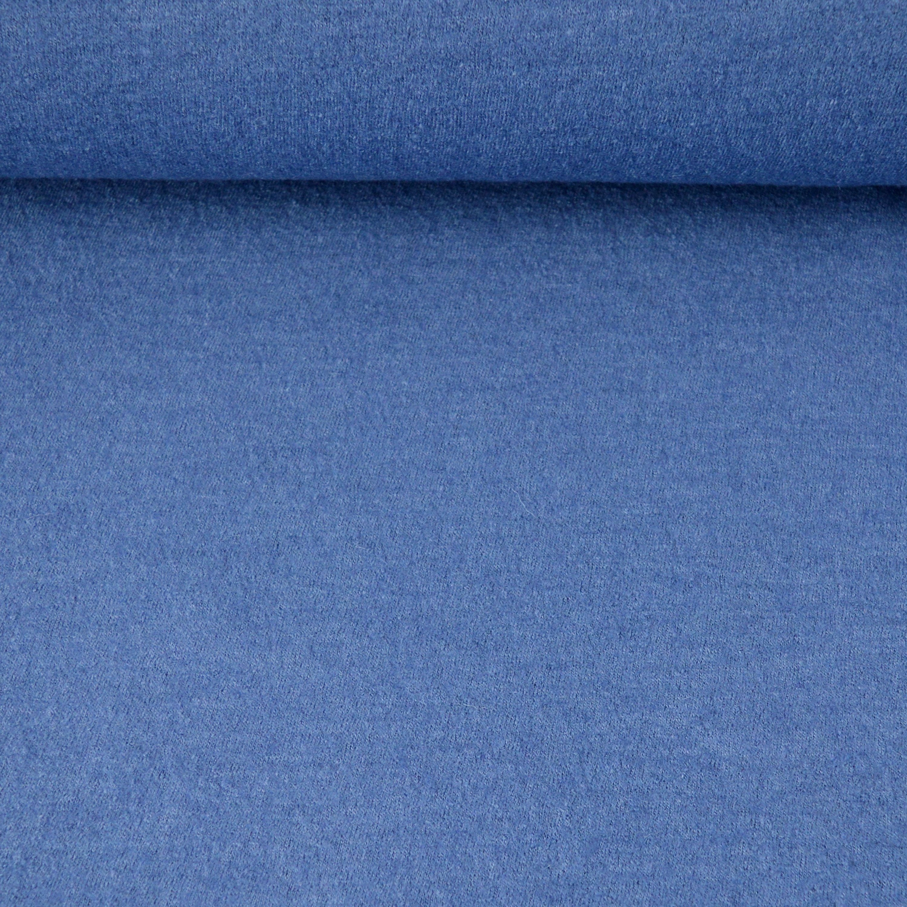 Viskose-Wolle Walkstoff - Blau - poshpinks