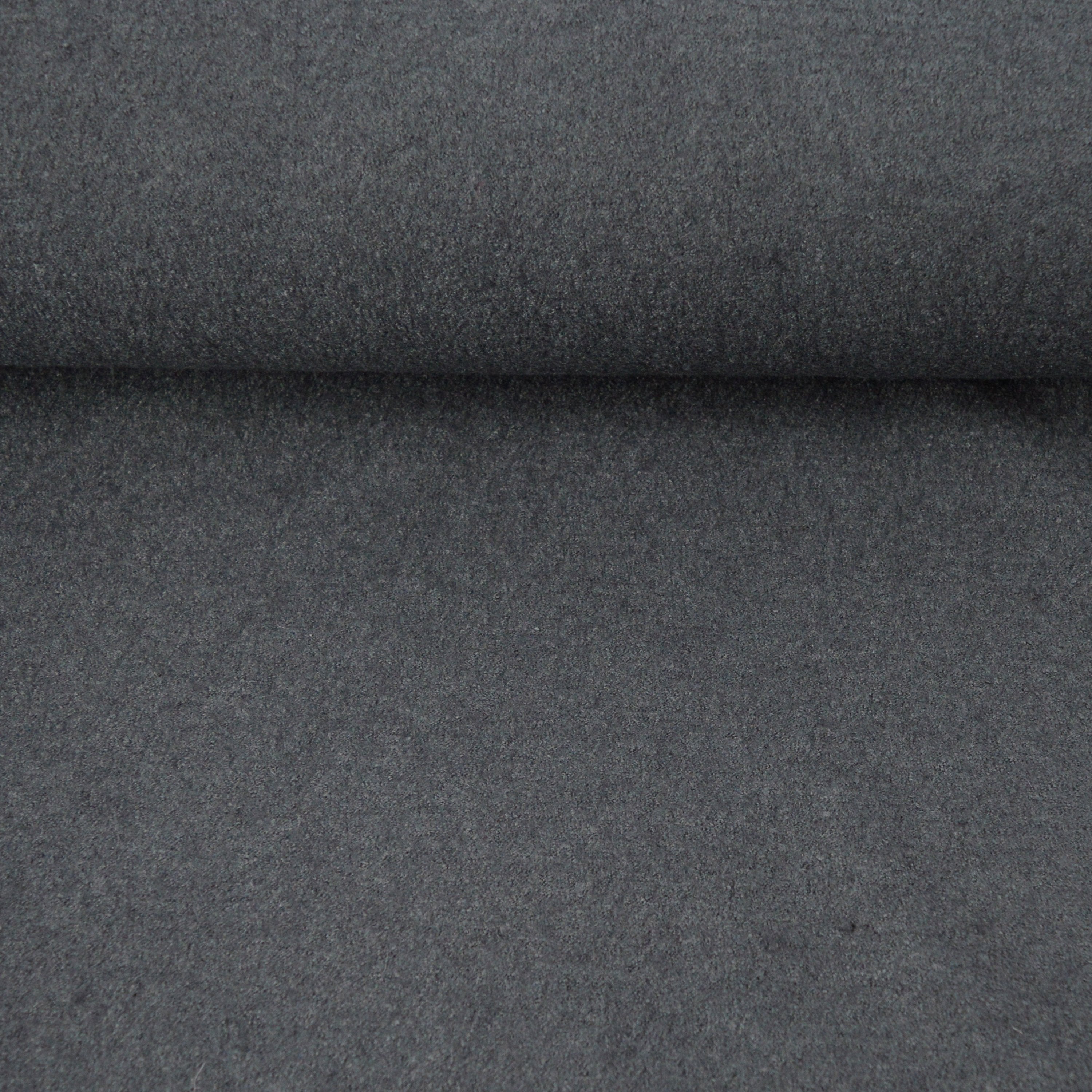 Viskose-Wolle Walkstoff - Dunkelgrau - poshpinks