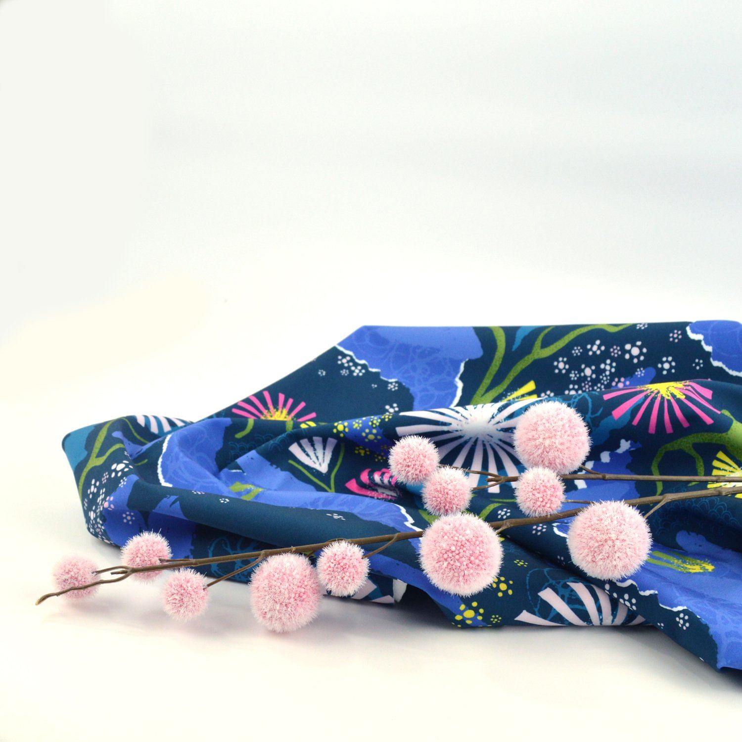 Softshell Brushed - Camille - Große Blumen - poshpinks