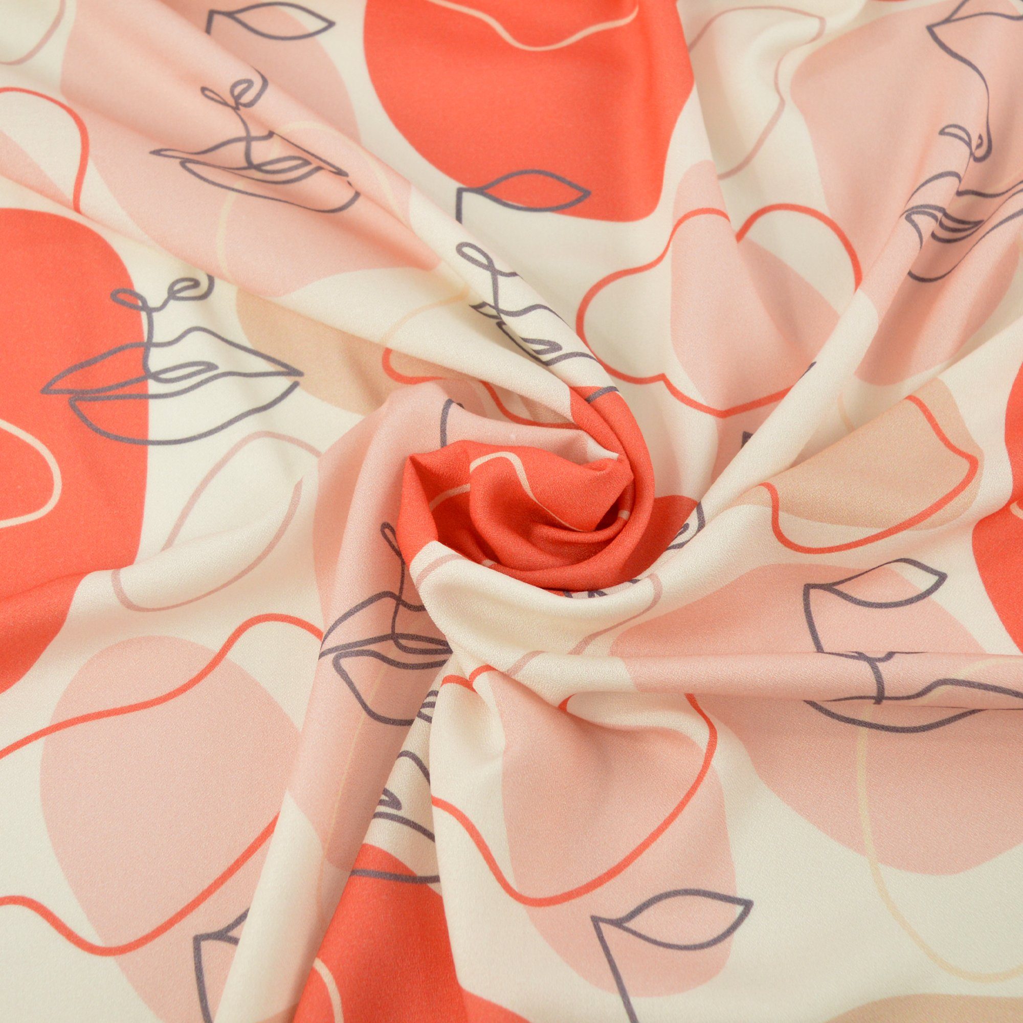 Viskose-Crêpe - Layla - Orange - poshpinks