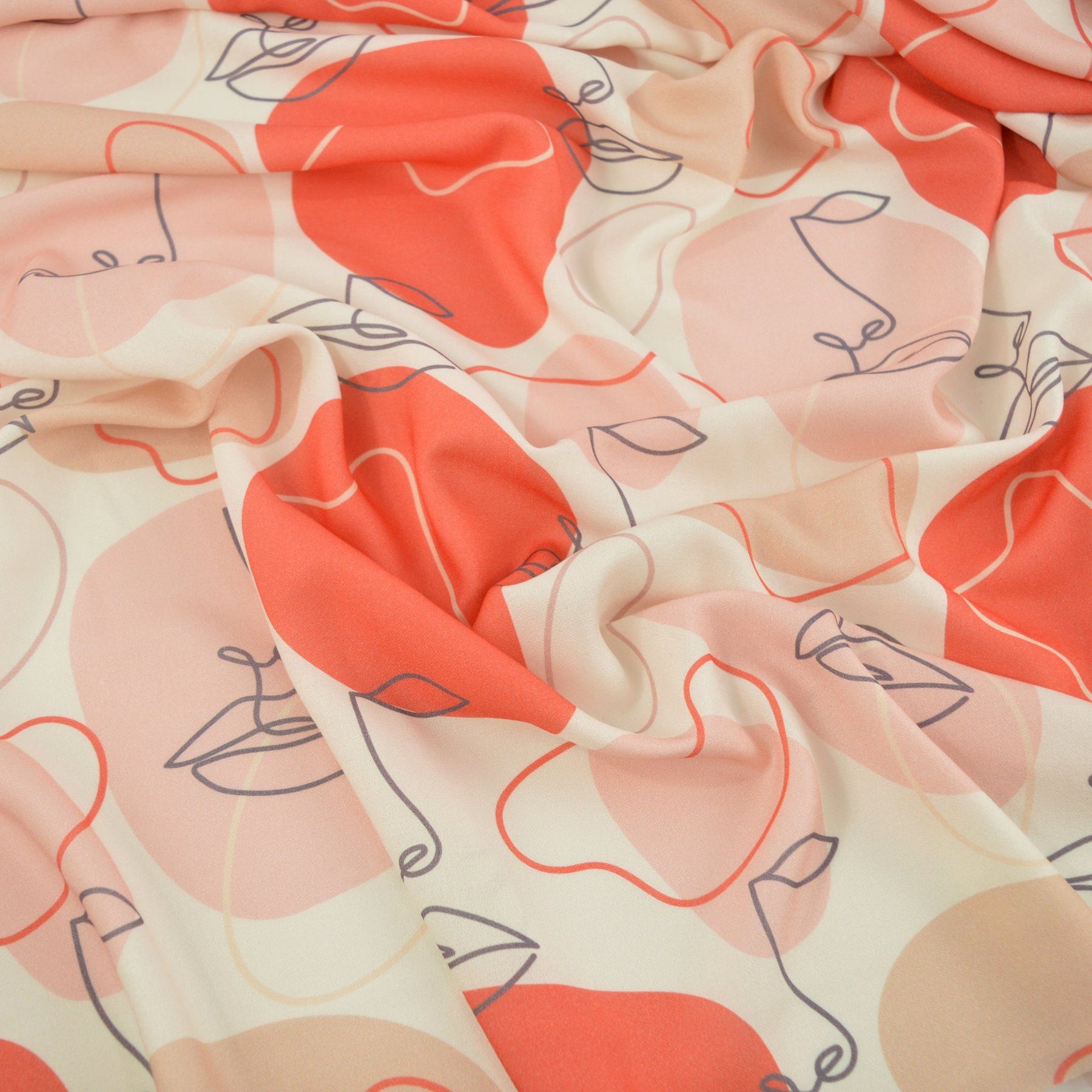 Viskose-Crêpe - Layla - Orange - poshpinks