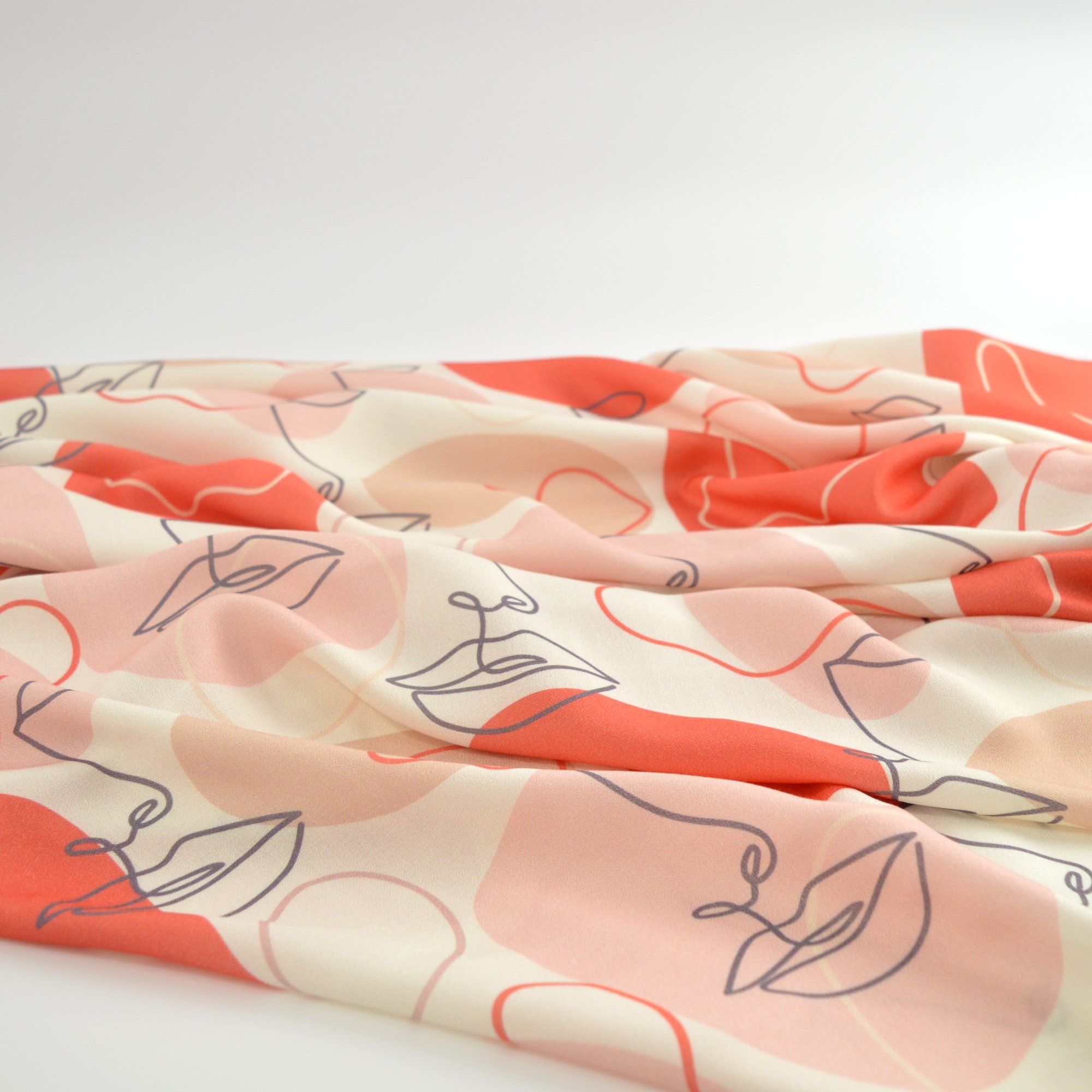 Viskose-Crêpe - Layla - Orange - poshpinks