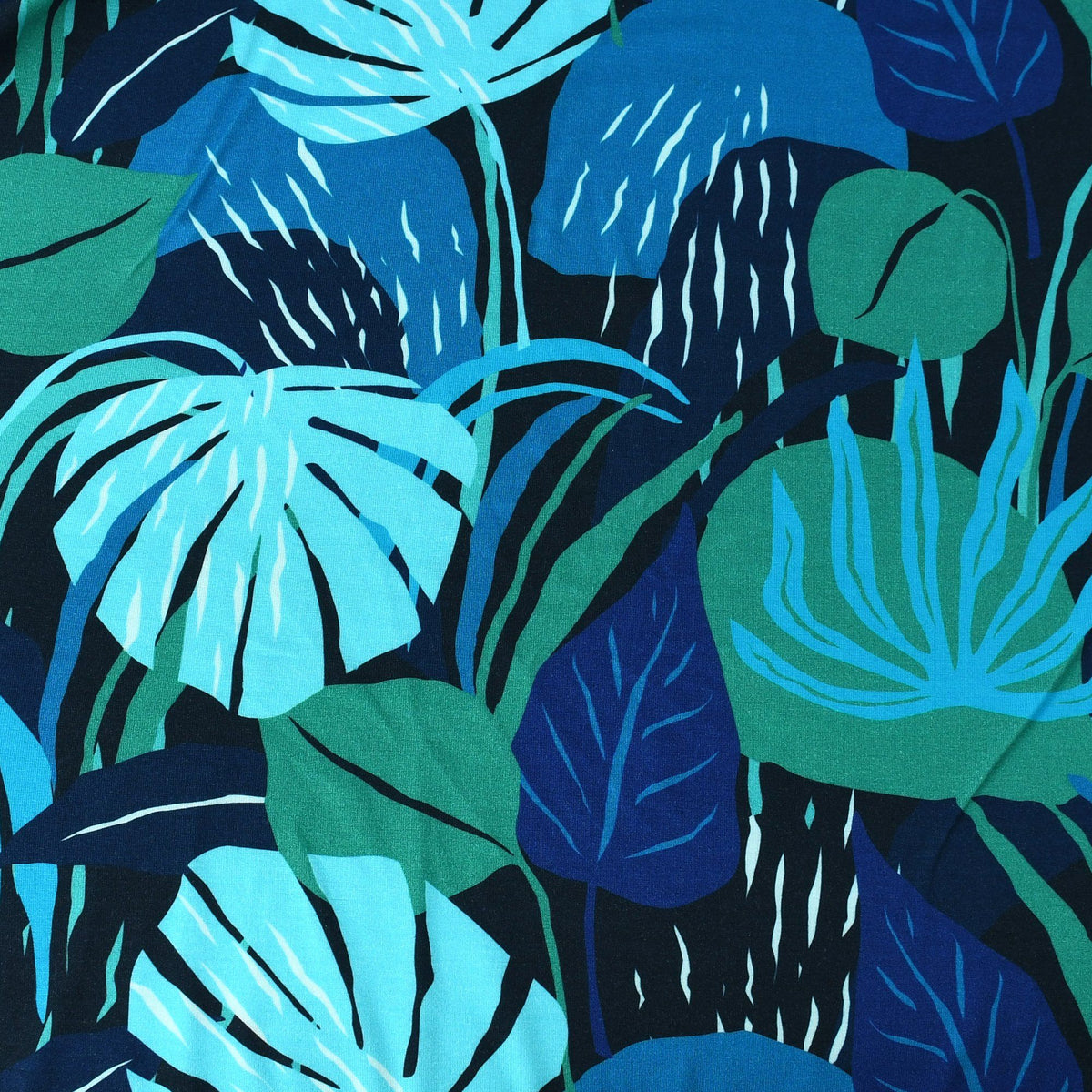 Viskose Jersey - Ambrosia Sommer Blau - poshpinks