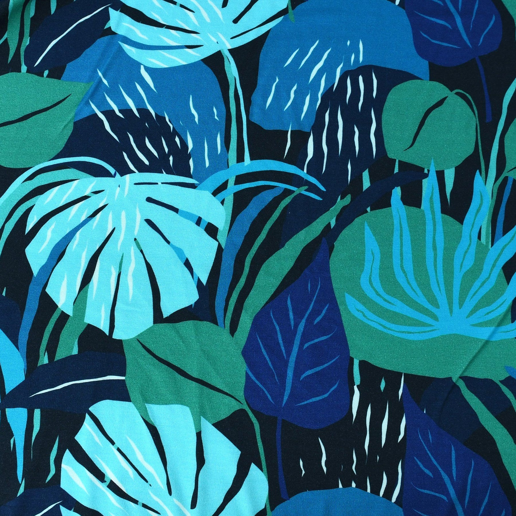 Viskose Jersey - Ambrosia Sommer Blau - poshpinks