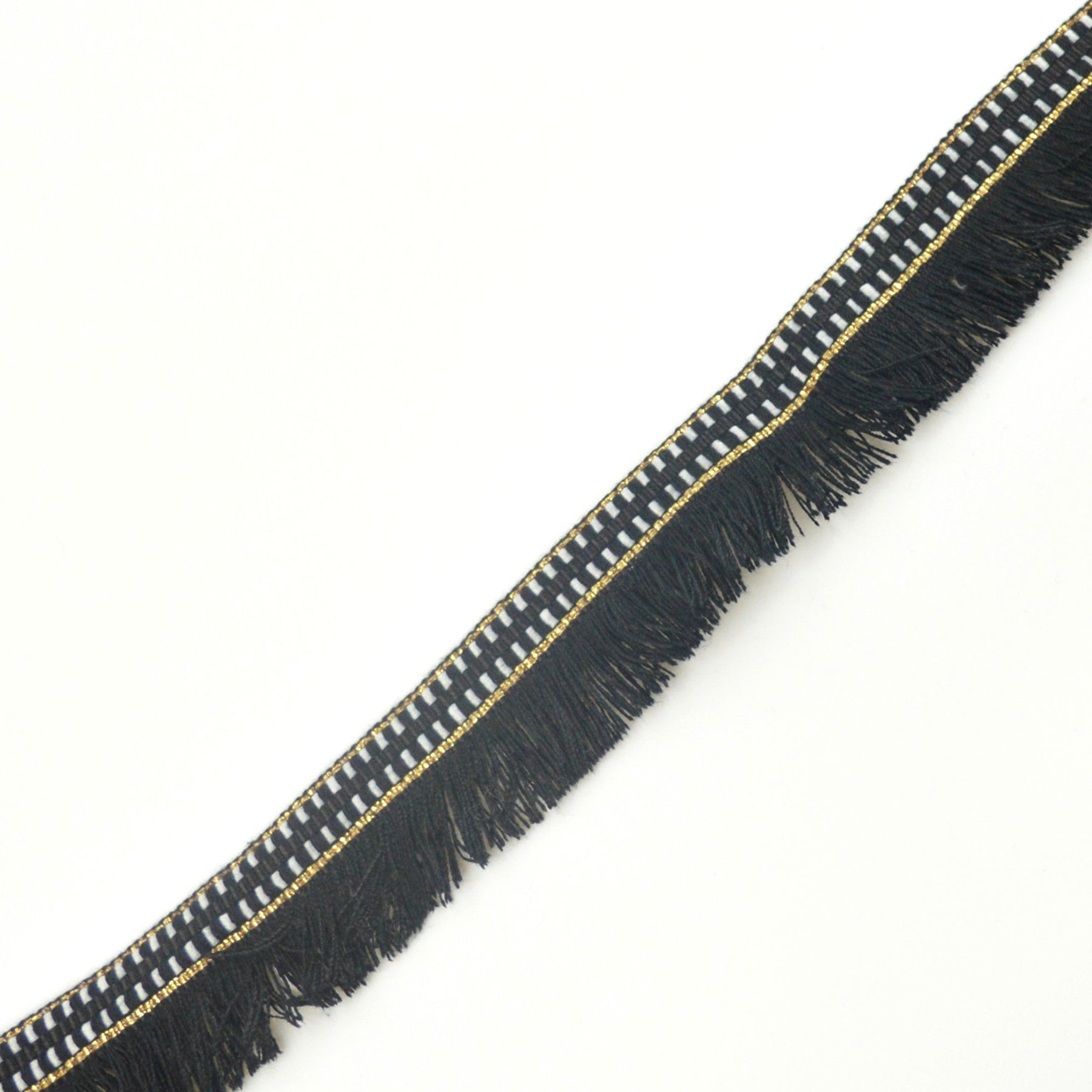 Fransenband - Schwarz / Gold - poshpinks