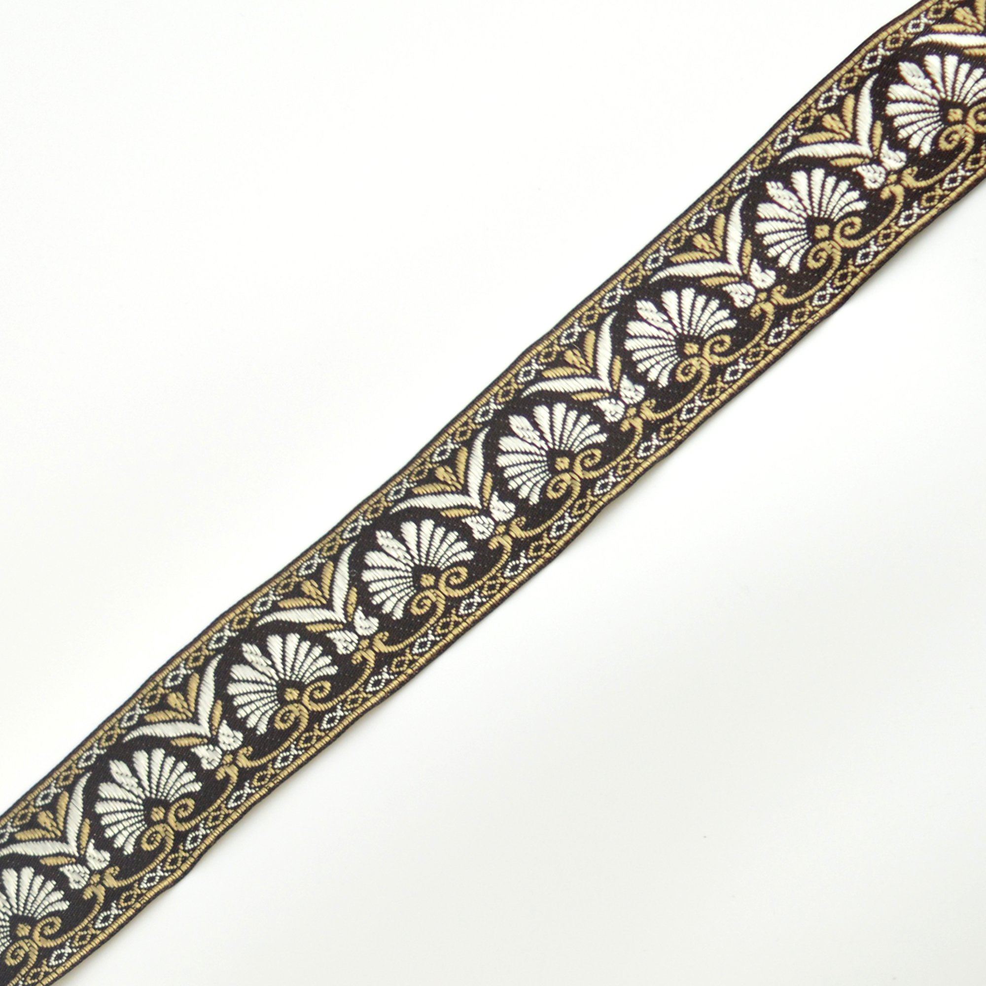 Jacquard Band - Schwarz / Gold - poshpinks