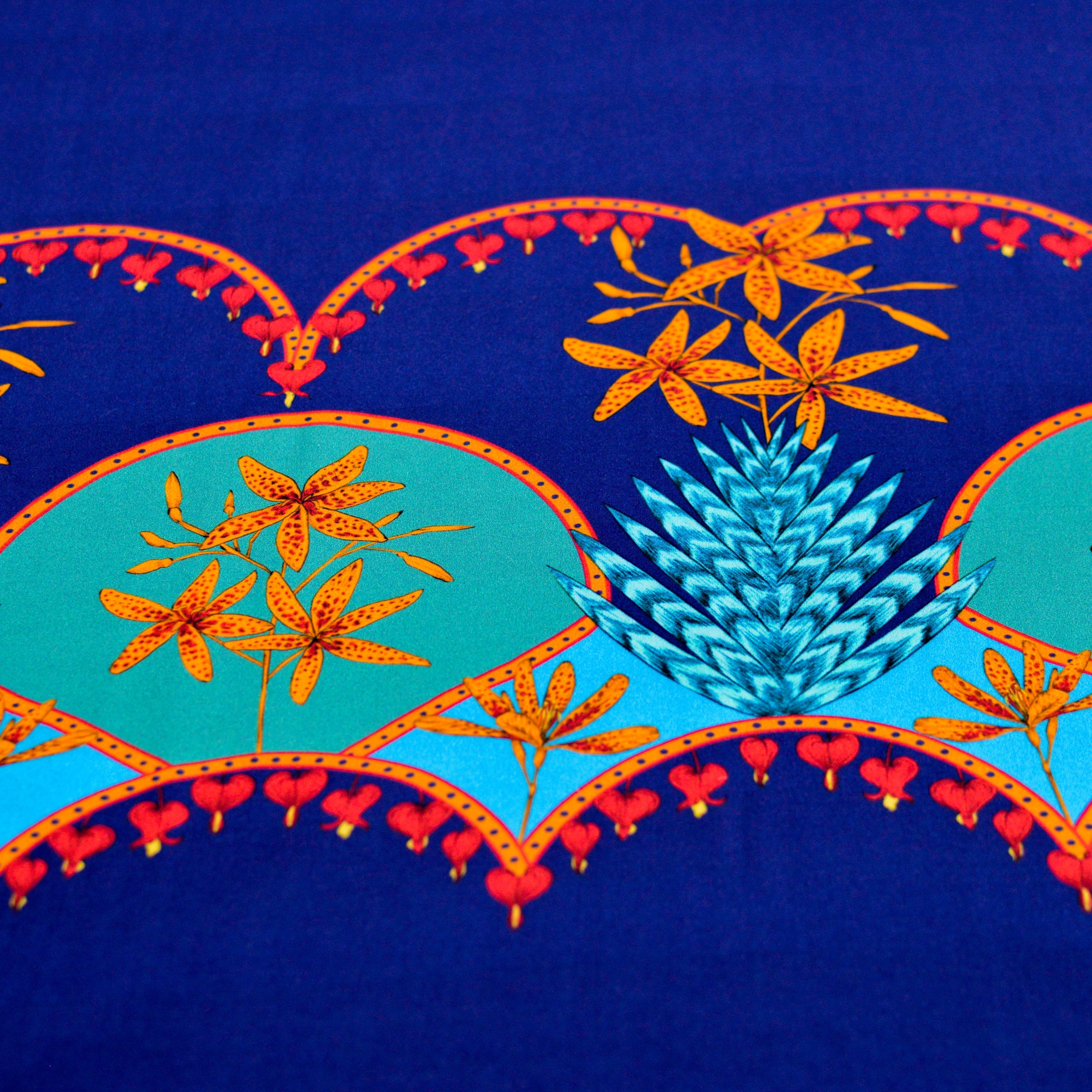 Viskose Lilly - Summer Blue by leni lupin Rapport poshpinks