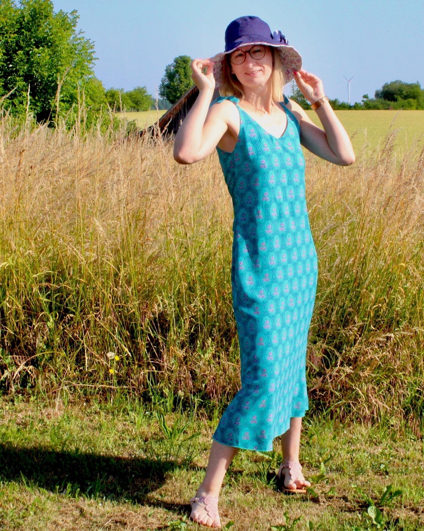 Viskose - Lilly - Jade by leni lupin Fabric poshpinks