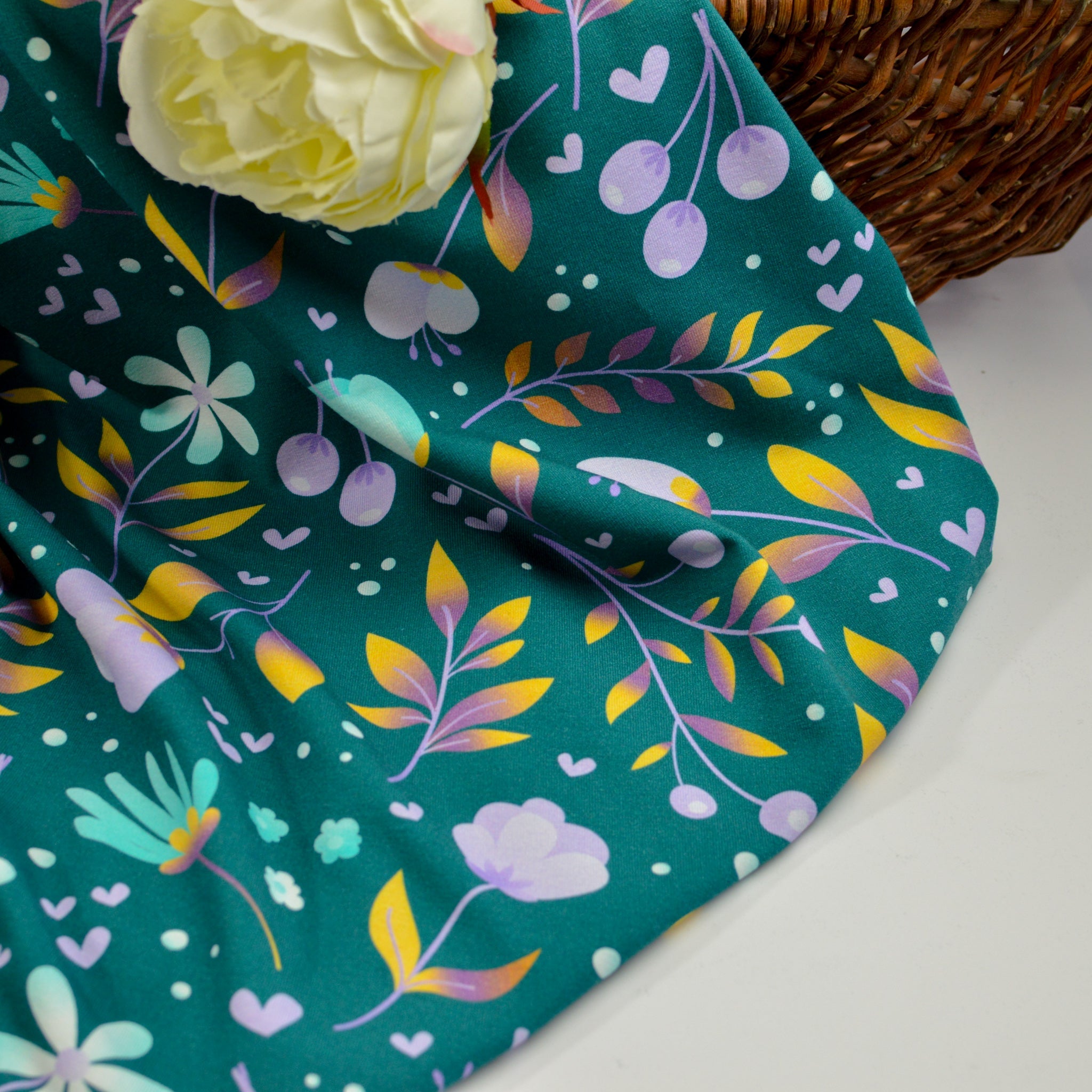 Baumwolljersey Dopamine Ice Fabric poshpinks