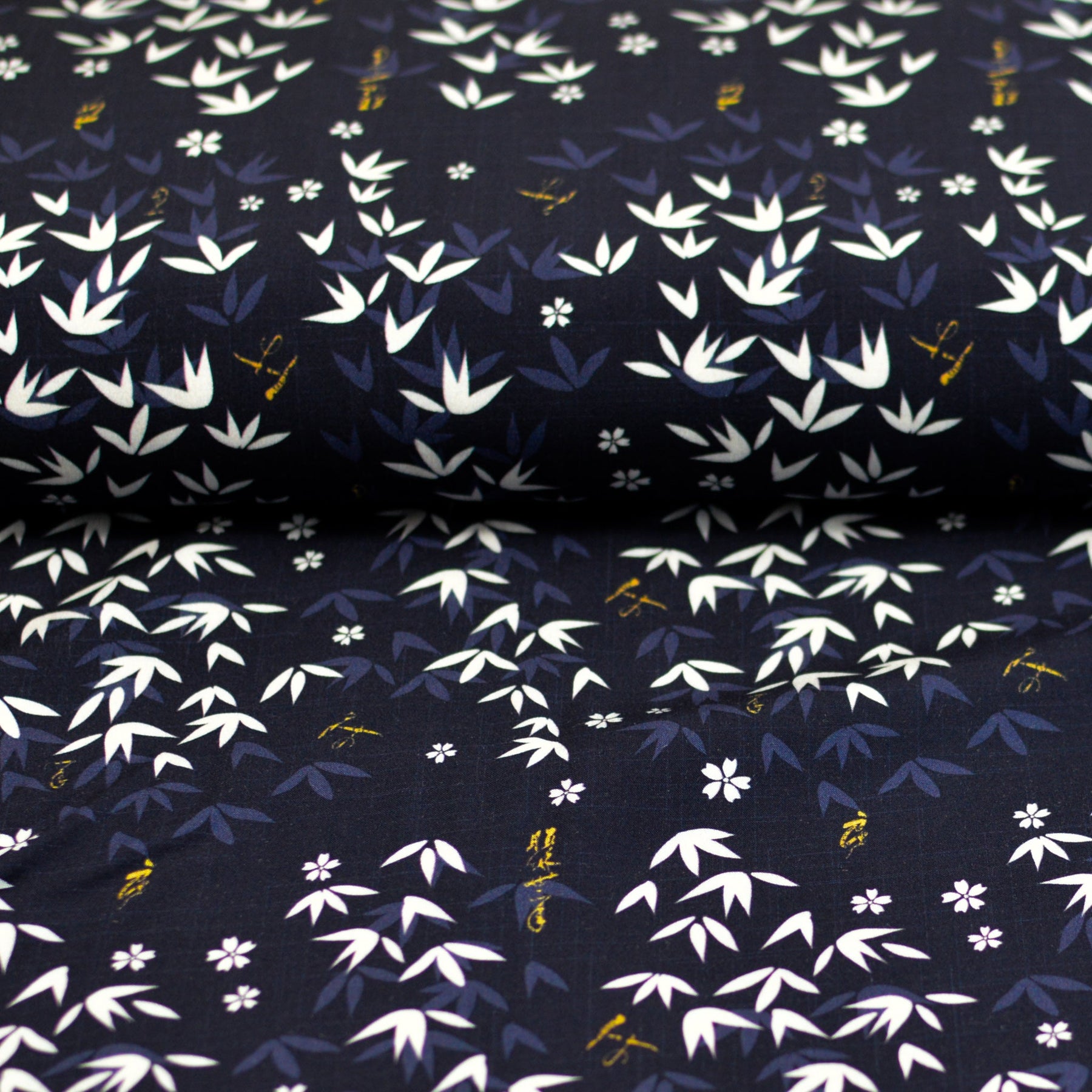 Viskose - Maki - navy Fabric poshpinks