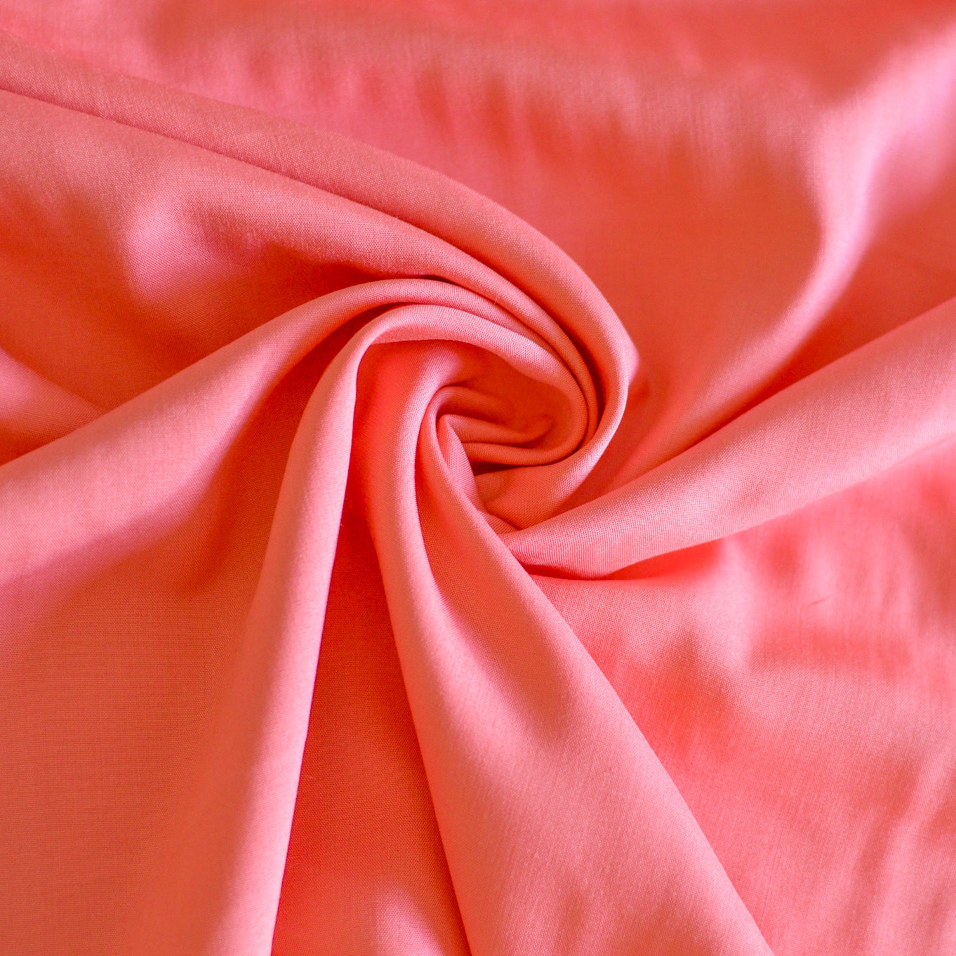 Viskose - coral Fabric poshpinks