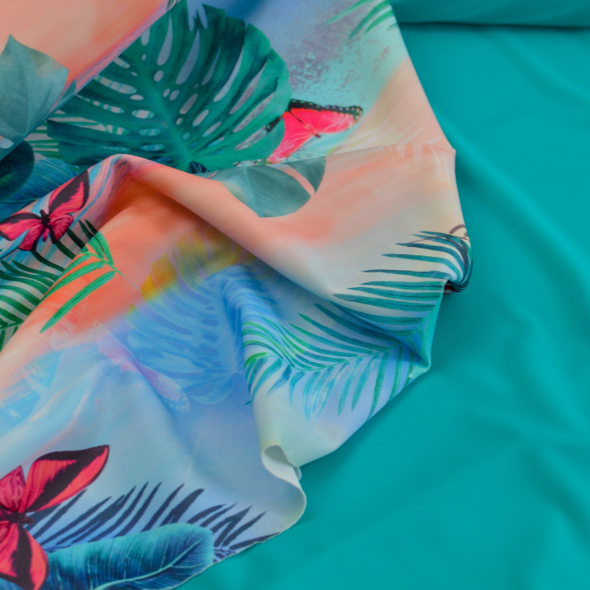 Lycra türkis Fabric poshpinks