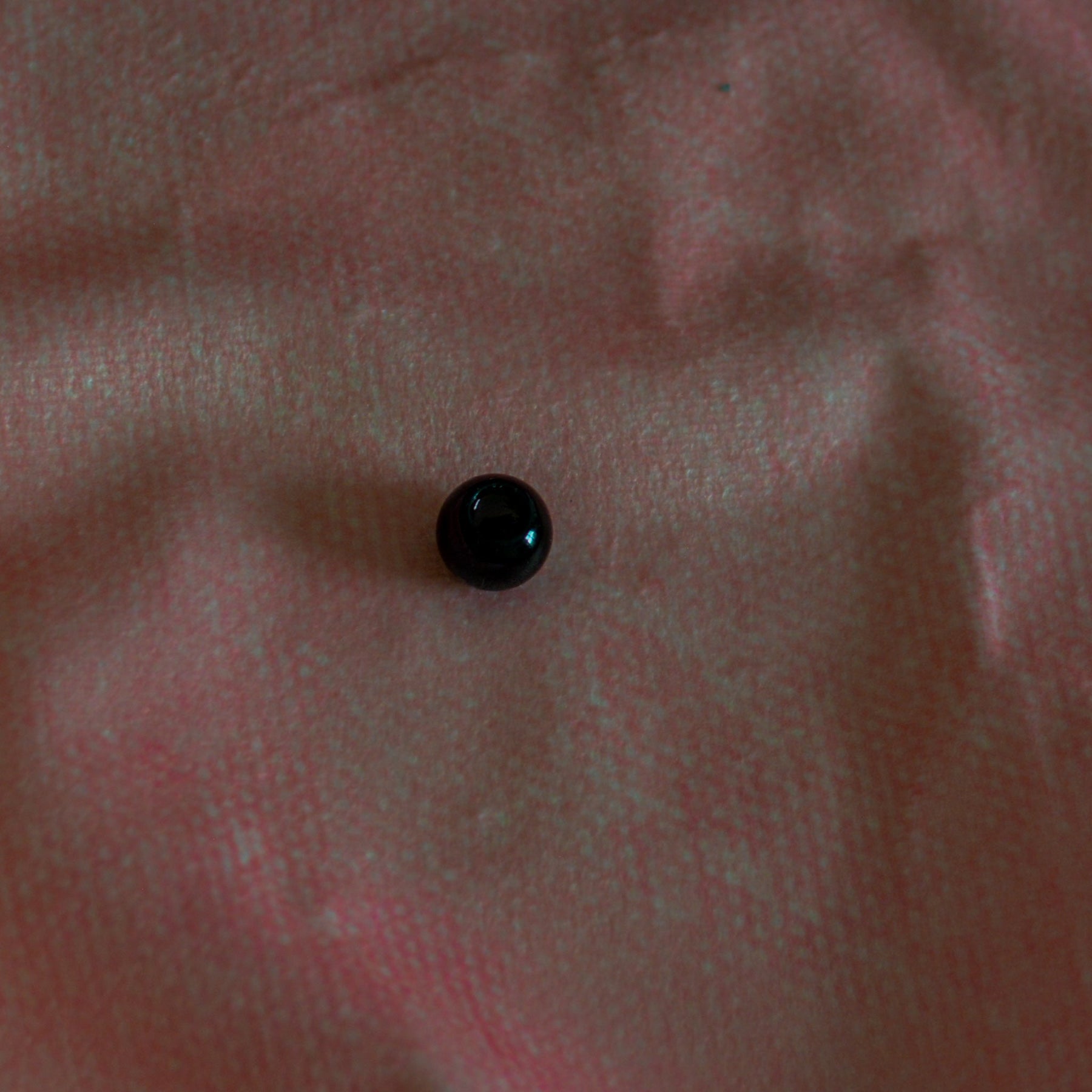 Großlochperlen 14x11 mm Schwarz leicht glänzend Pearls poshpinks