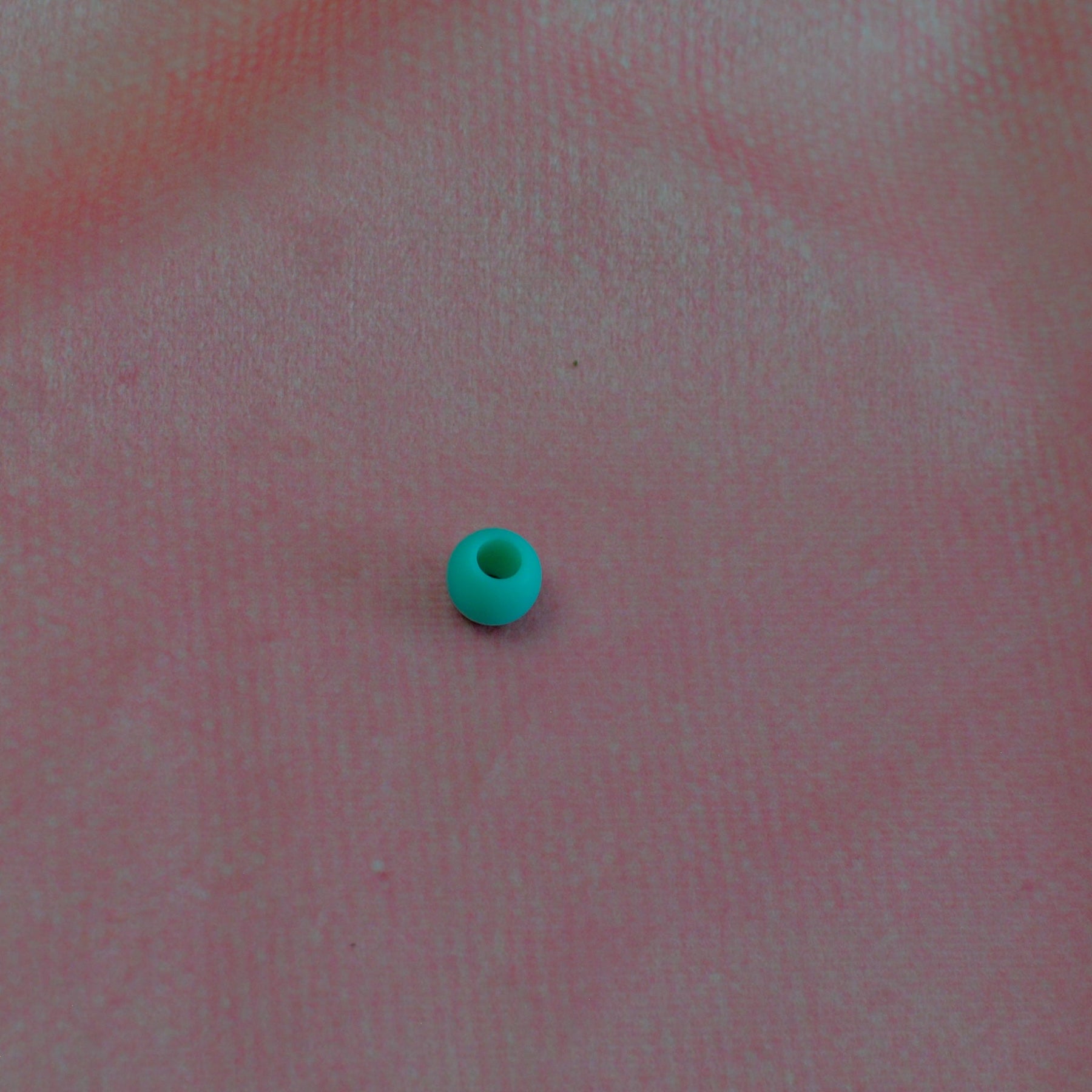 Großlochperlen 10x12 mm matt türkis Pearls poshpinks