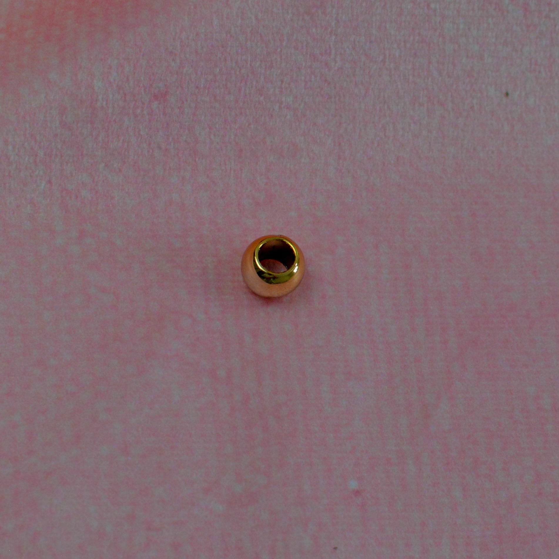 Großlochperlen 8x10 mm metallic Rosé Gold Pearls poshpinks