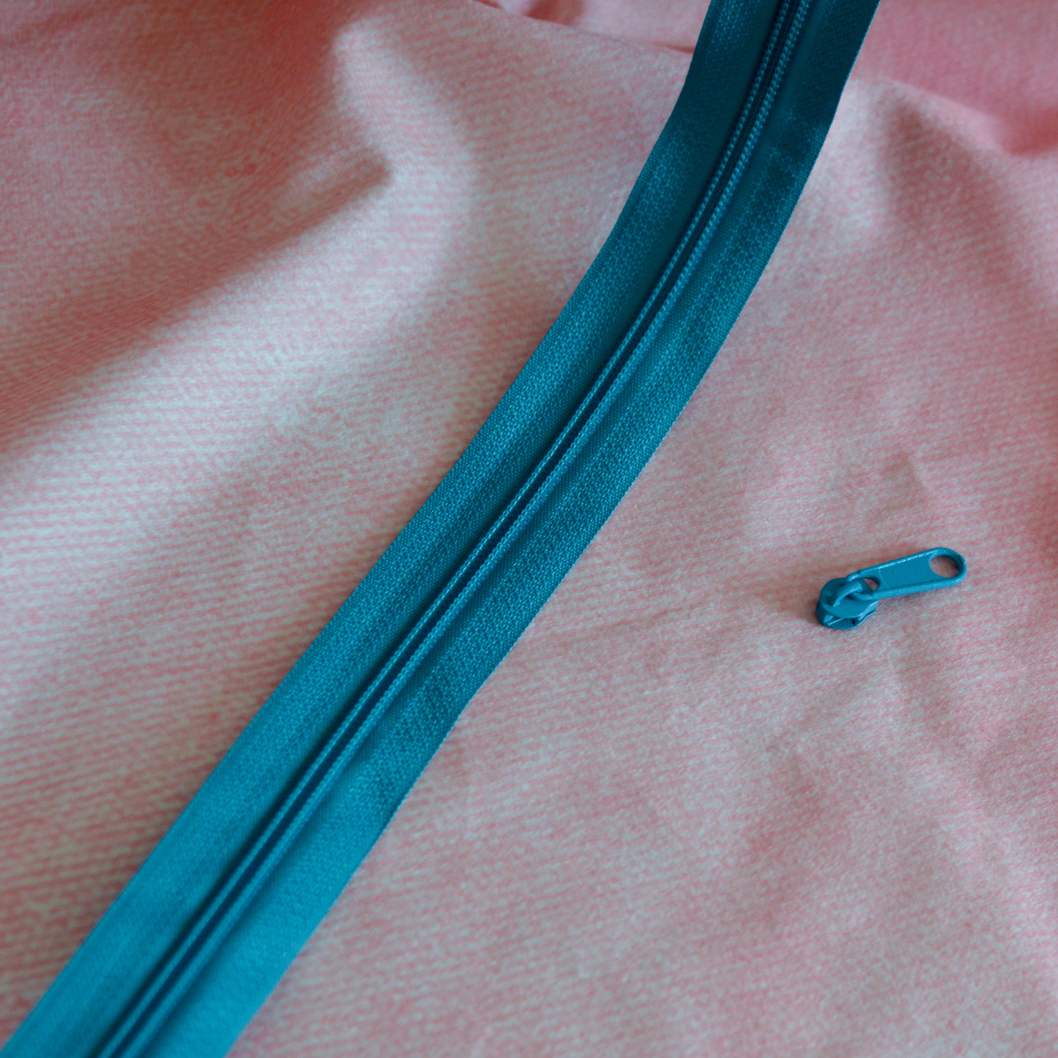 Zipper für Endlosreißverschluss türkis Stück poshpinks