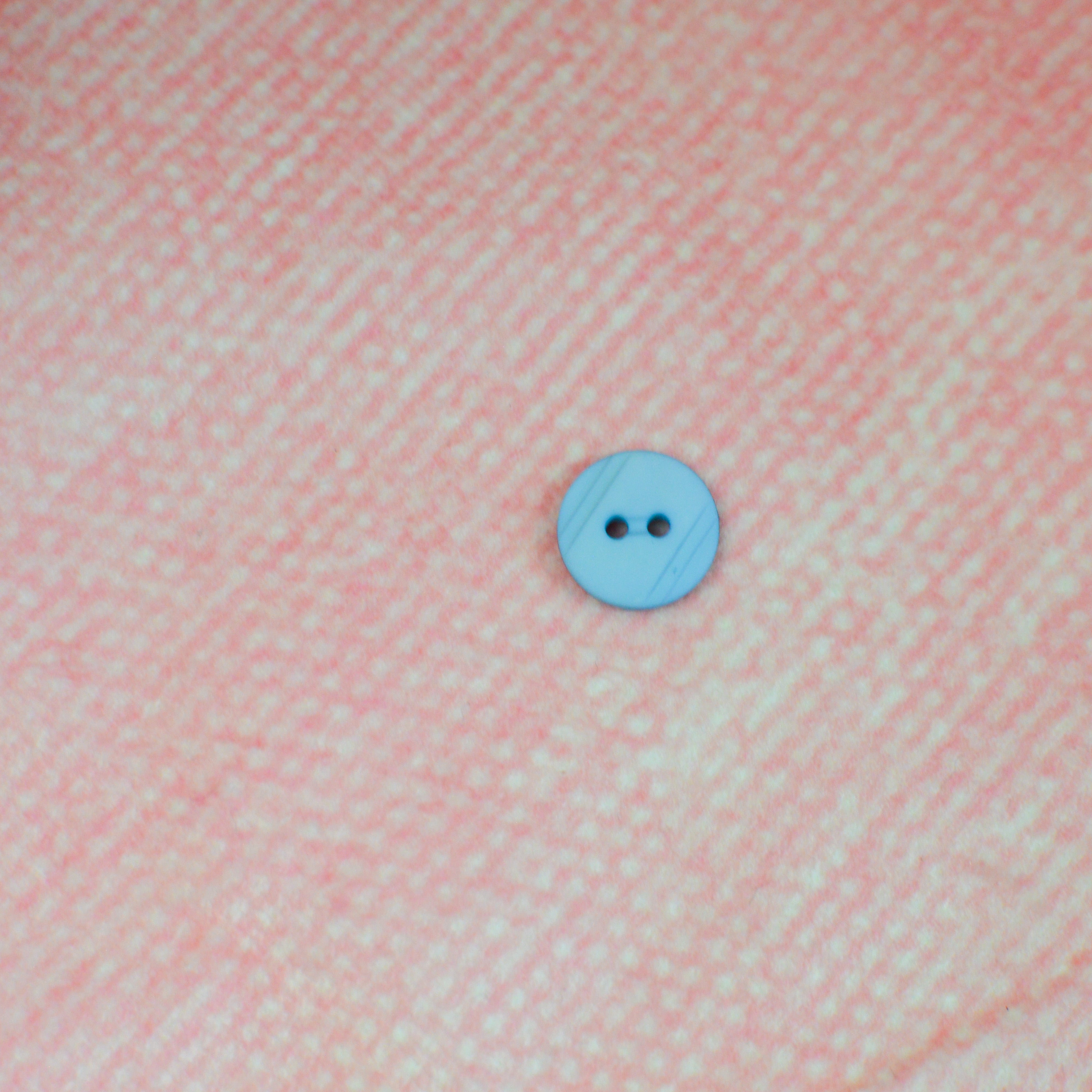 Kunststoffknopf - 13mm - hellblau rund matt Knopf poshpinks