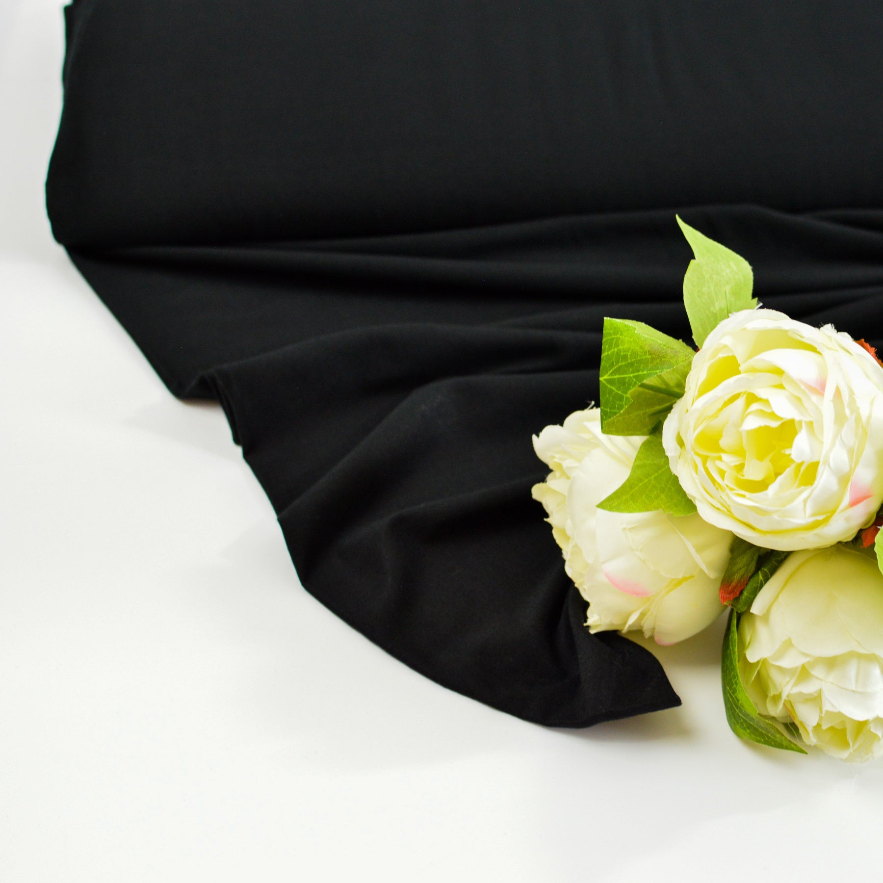 Viskose Jersey - schwarz Fabric poshpinks