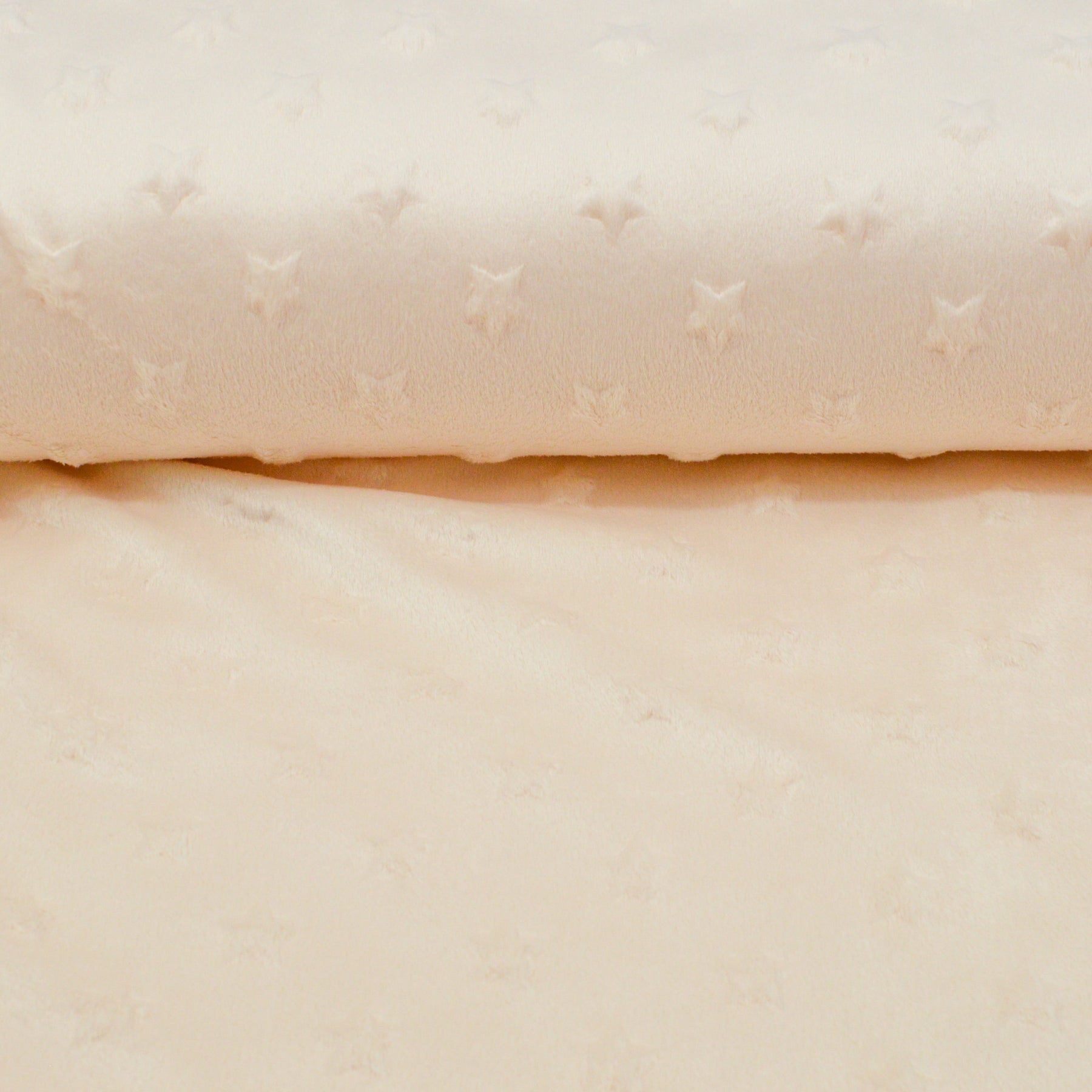 Minky Fleece mit Sterne creme Fabric poshpinks
