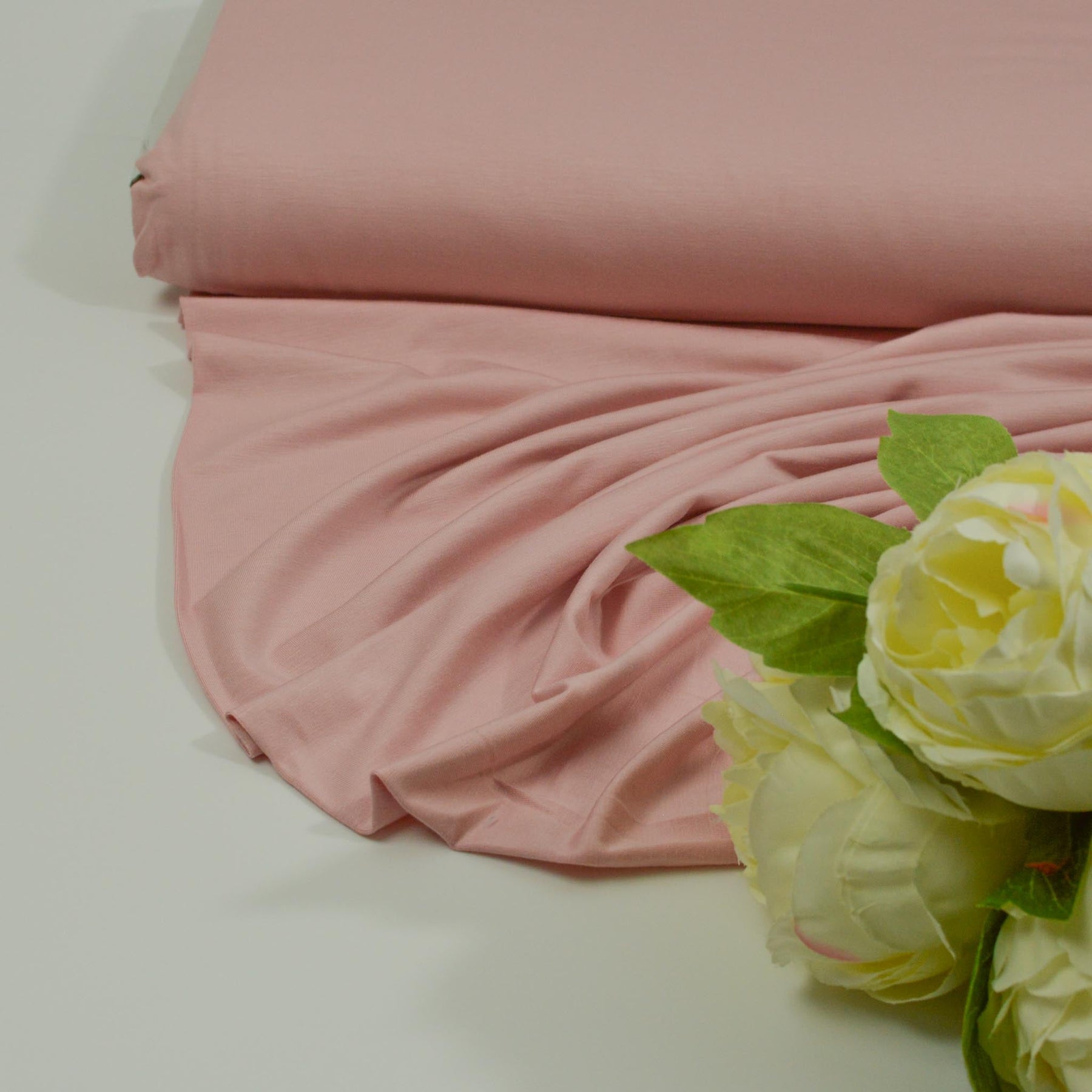 Bio Bambusjersey - Altrosa Hell Fabric poshpinks