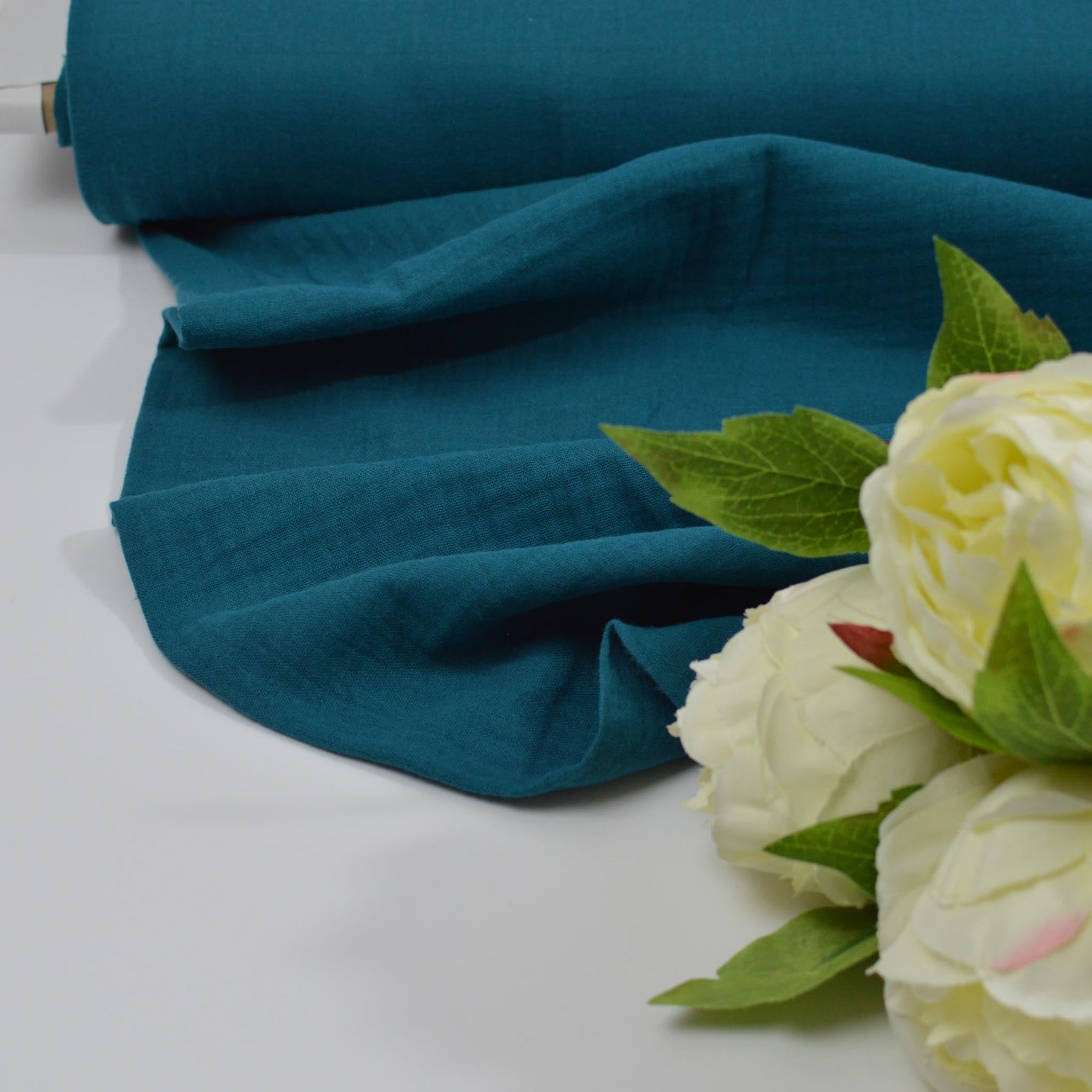 Musselin - Petrol Fabric poshpinks