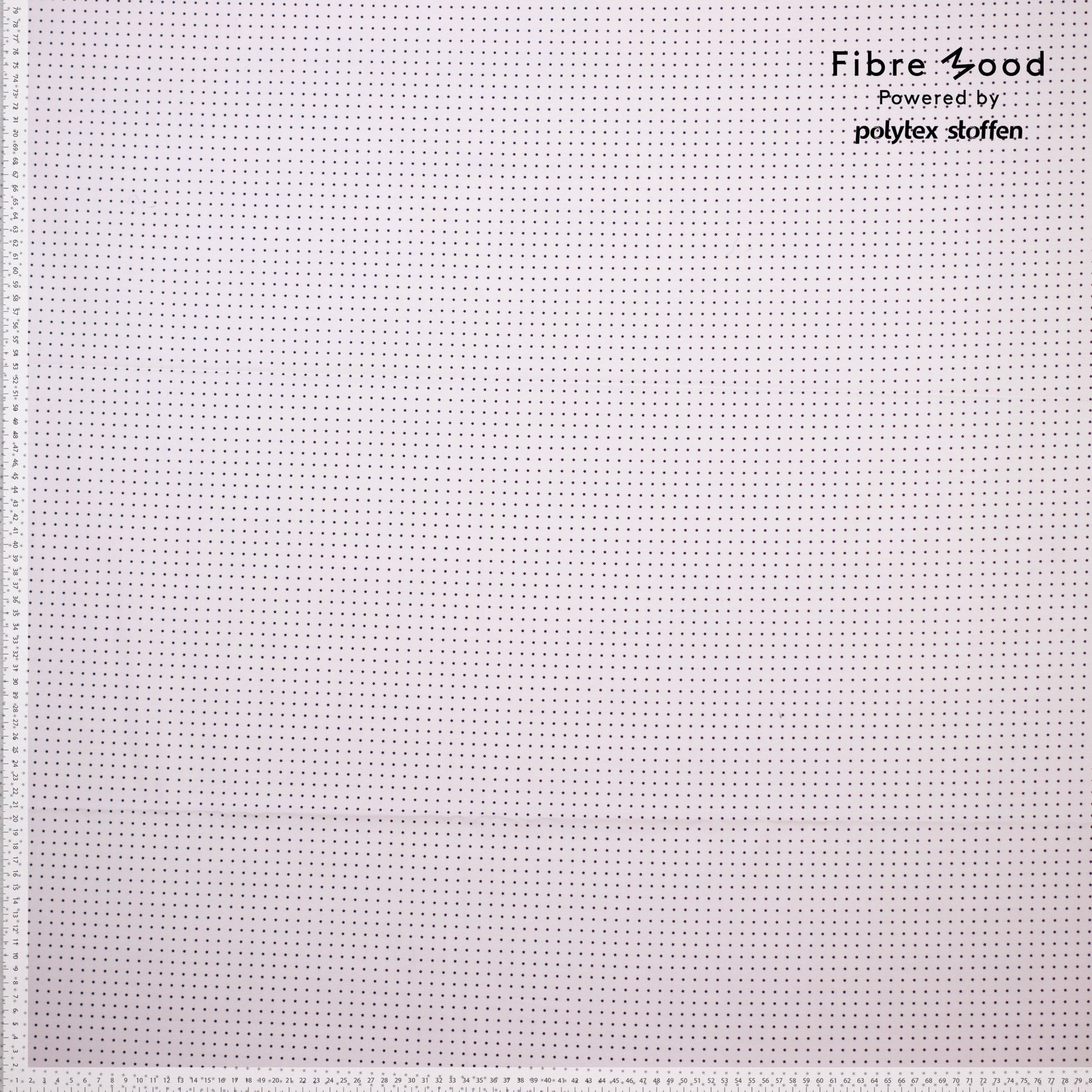 Baumwollstoff - Weiß mit schwarzen Sternen - Fibre Mood - poshpinks