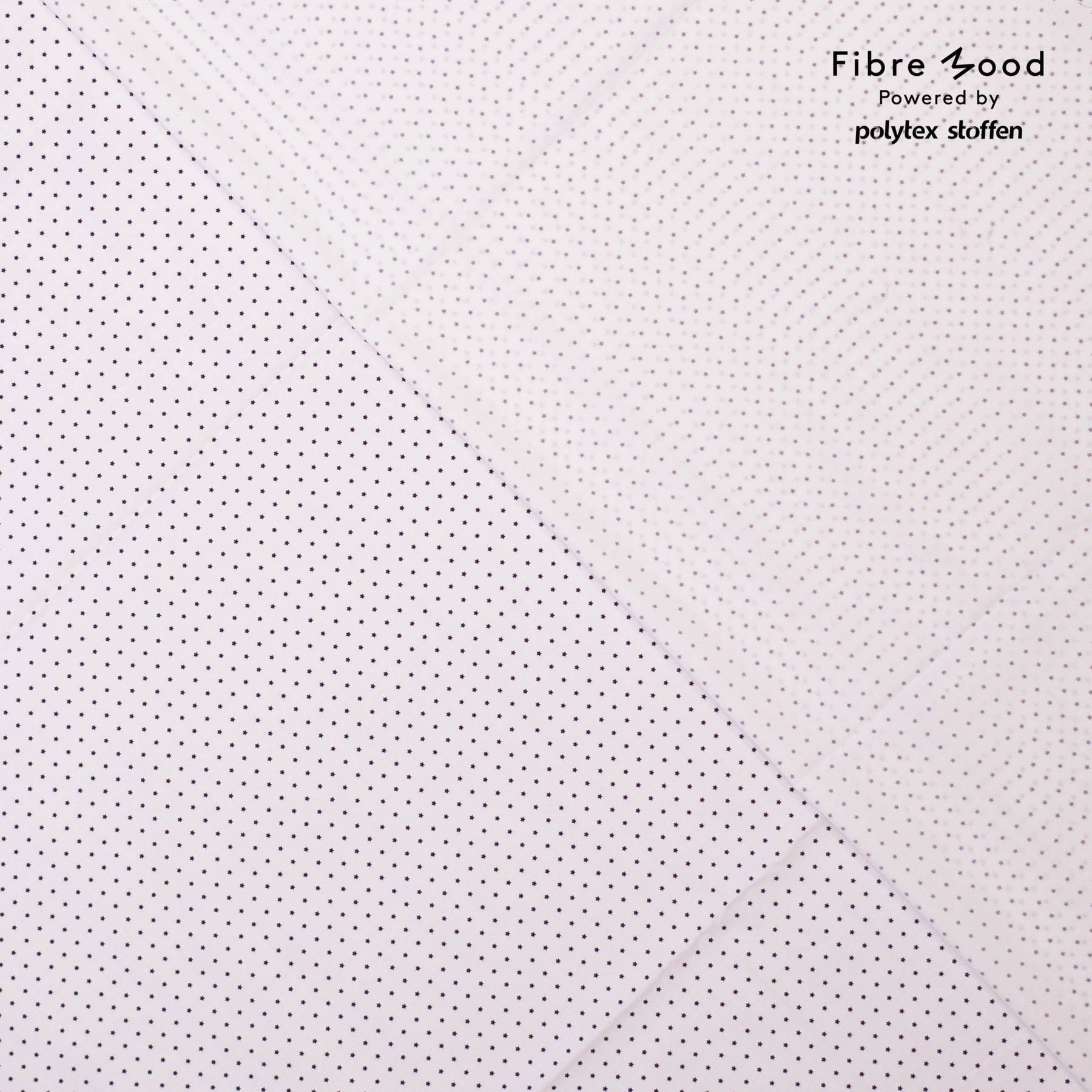 Baumwollstoff - Weiß mit schwarzen Sternen - Fibre Mood - poshpinks