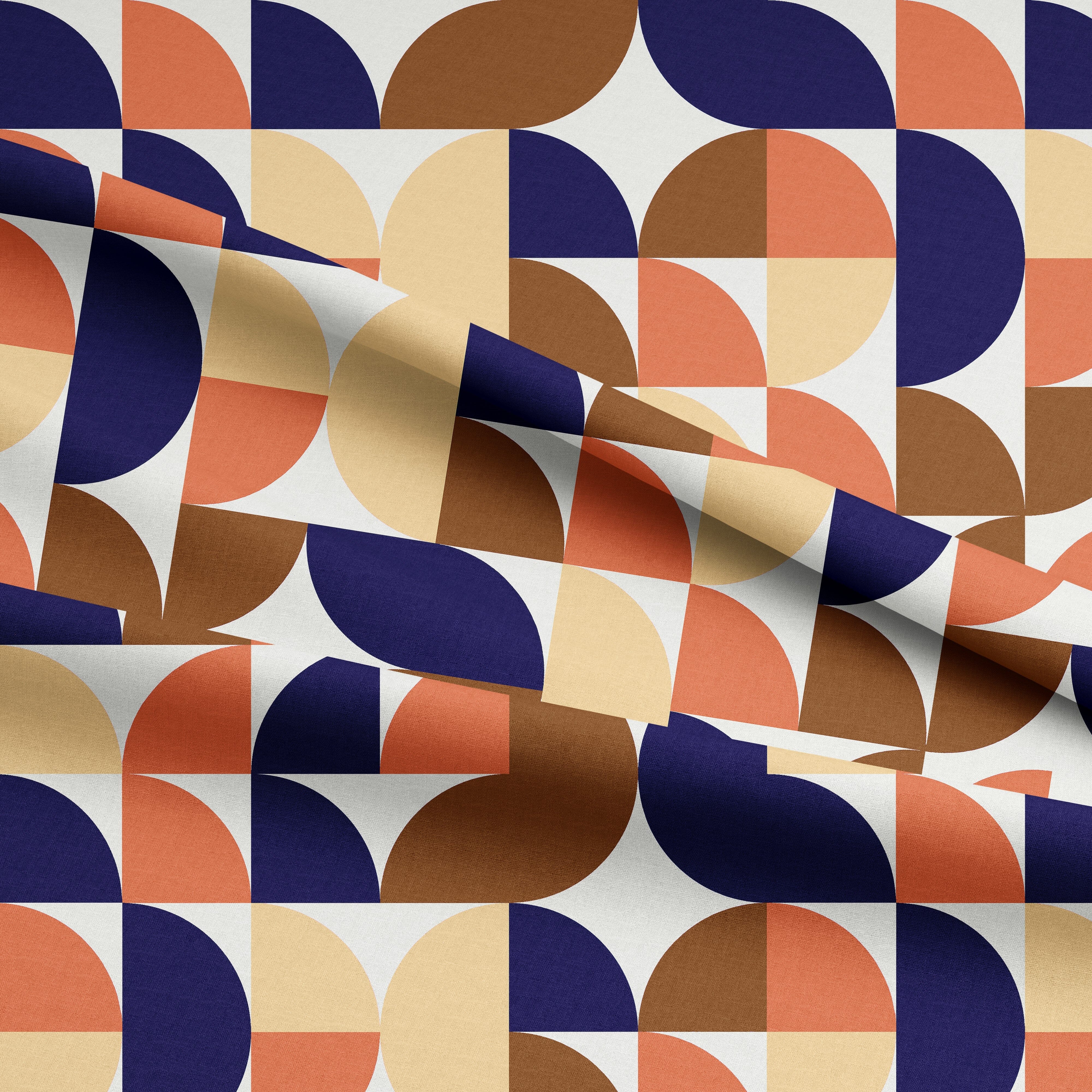Vorbestellung Viskosecrepe - Retro Candys - Caramel Toffee Fabric poshpinks