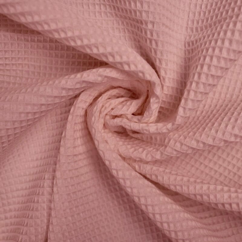 Waffelstoff altrosa Fabric poshpinks