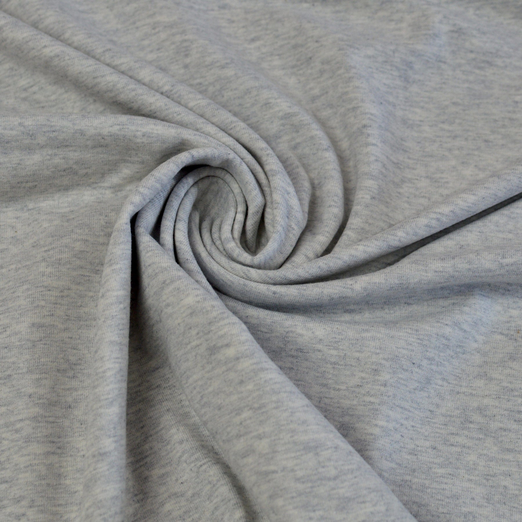 Baumwolljersey - meliert hellgrau Fabric poshpinks